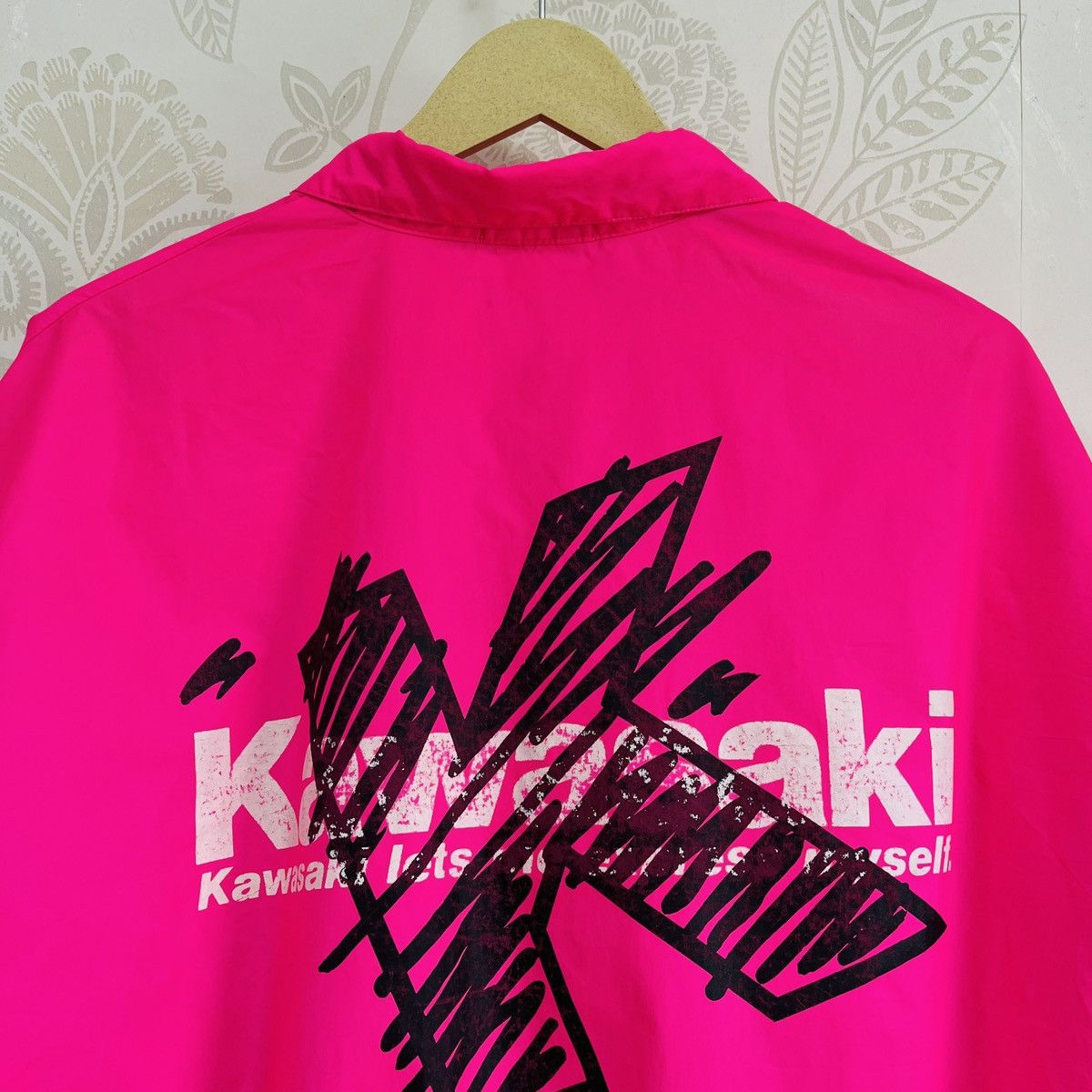 Japanese Brand × Vintage Vintage 80s Kawasaki Light Jacket Windbreaker Size US L / EU 52-54 / 3 - 17 Thumbnail