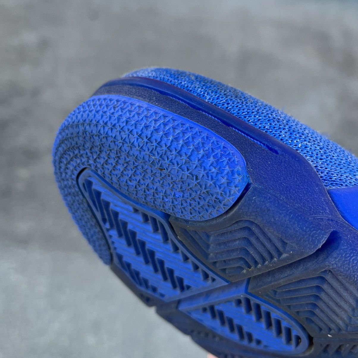 Jordan Brand × Nike 2019 Air Jordan 4 Retro Flyknit Royal Blue Sz 9.5 Size US 9.5 / EU 42-43 - 12 Thumbnail