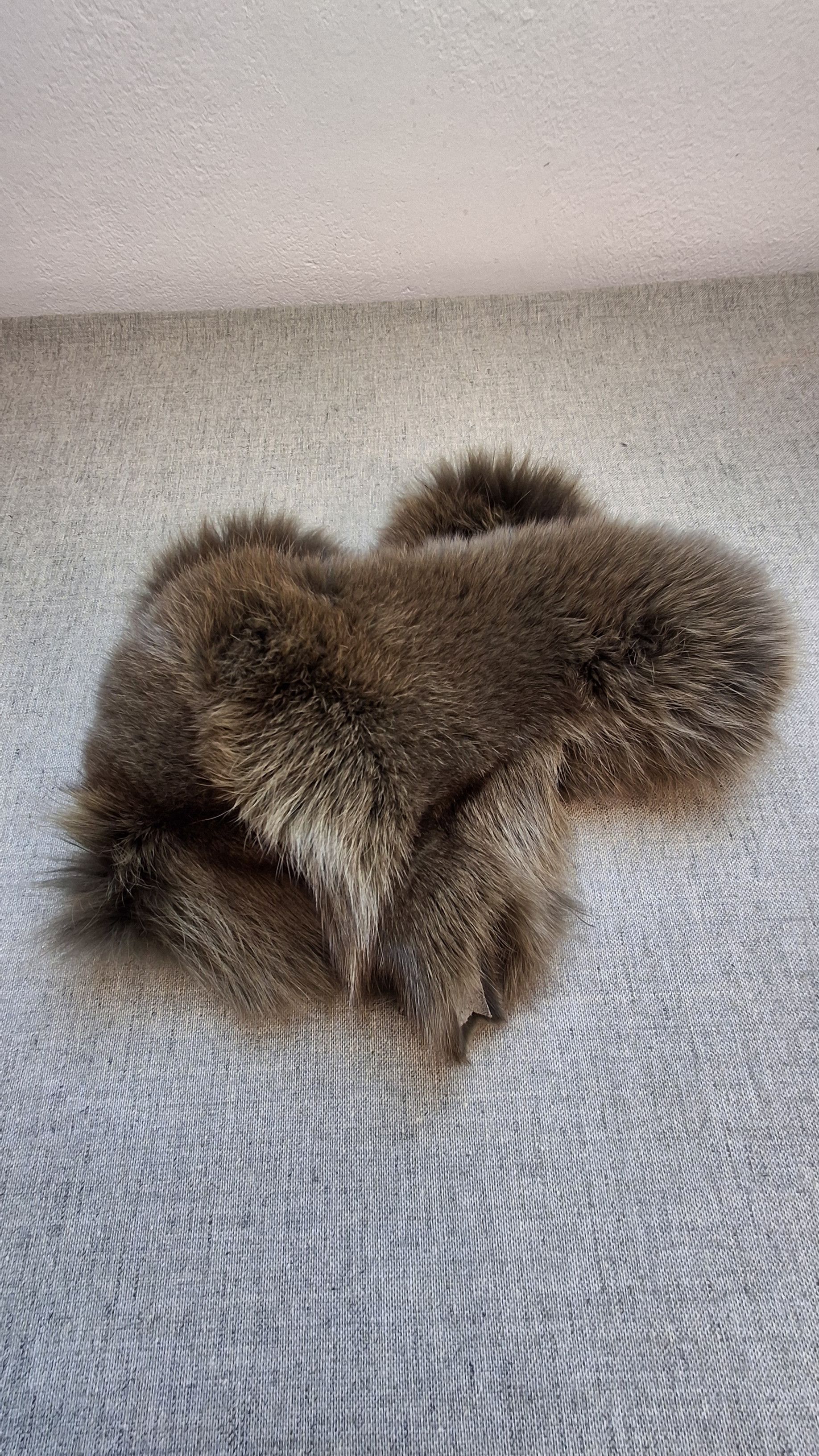 Vintage Vintage Real Fur Raccoon Collar / 80s Stole Trim Size ONE SIZE - 3 Thumbnail
