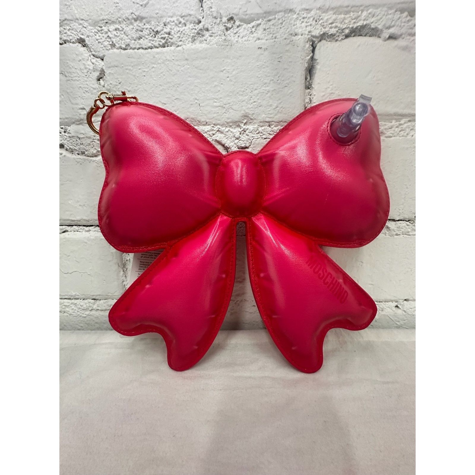 Moschino SS23 Moschino Couture Jeremy Scott Ribbon Patent Leather Bag Size ONE SIZE - 9 Thumbnail