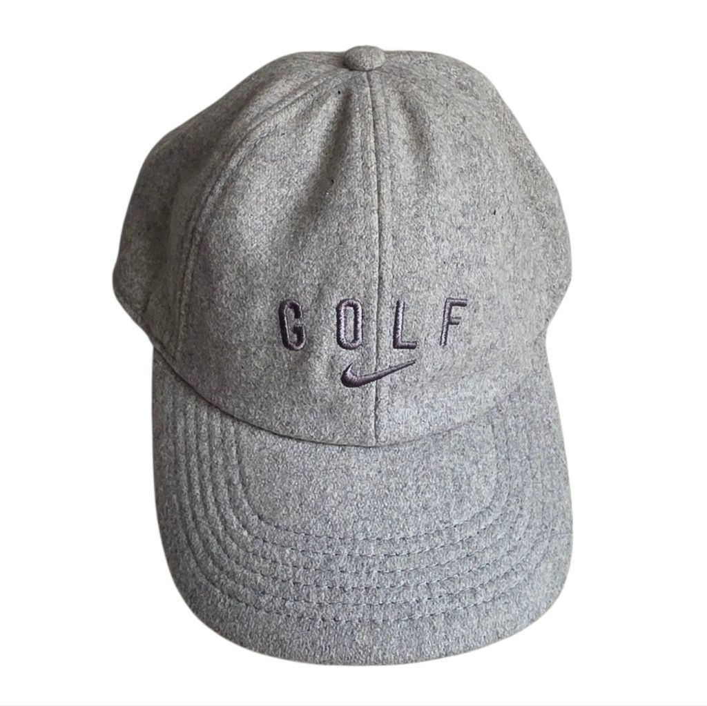 Nike Nike Wool Blend Light Grey Golf Hat Size ONE SIZE - 2 Thumbnail