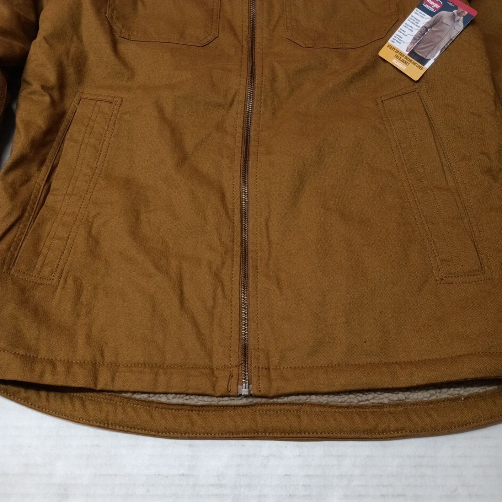 Wrangler Wrangler Sherpa Field Jacket Men's M (38-40) Brown Canvas Size US M / EU 48-50 / 2 - 2 Thumbnail