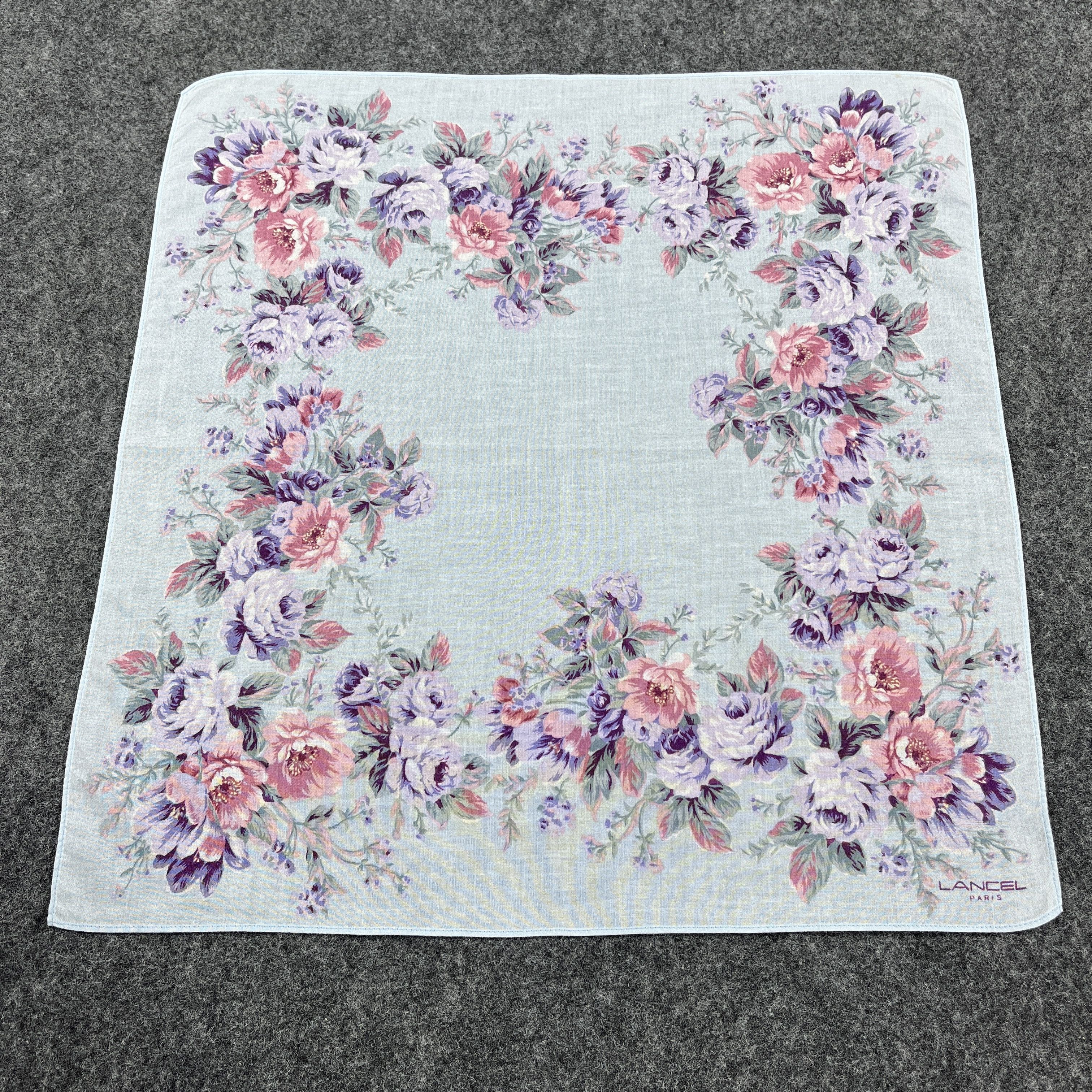 Lancel × Vintage Lancel Handkerchief / Bandana / Neckerchief / Headscarf B305 Size ONE SIZE - 2 Thumbnail