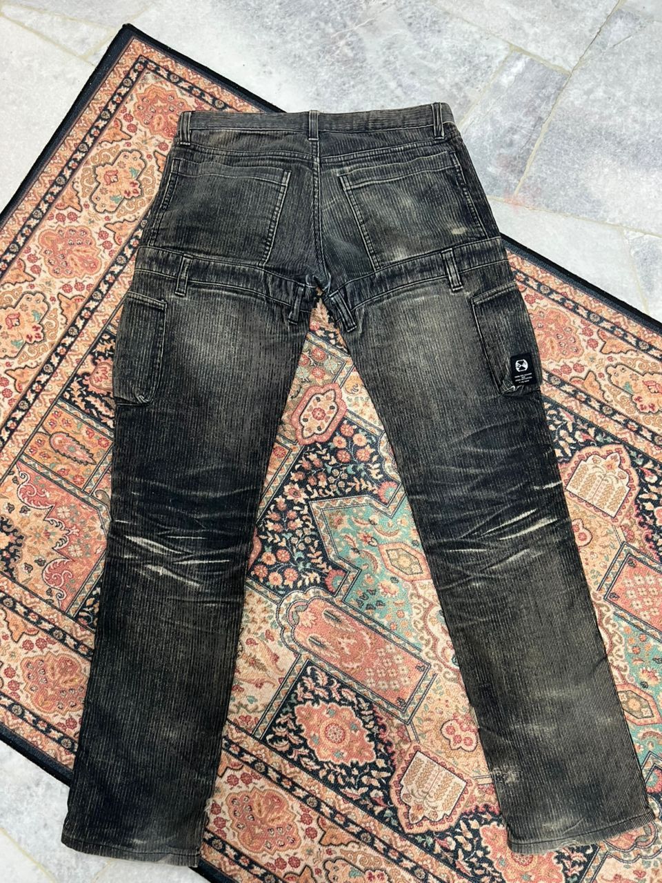Final Home Final Home Corduroy Distressed Cargo Pants Size US 30 / EU 46 - 7 Thumbnail