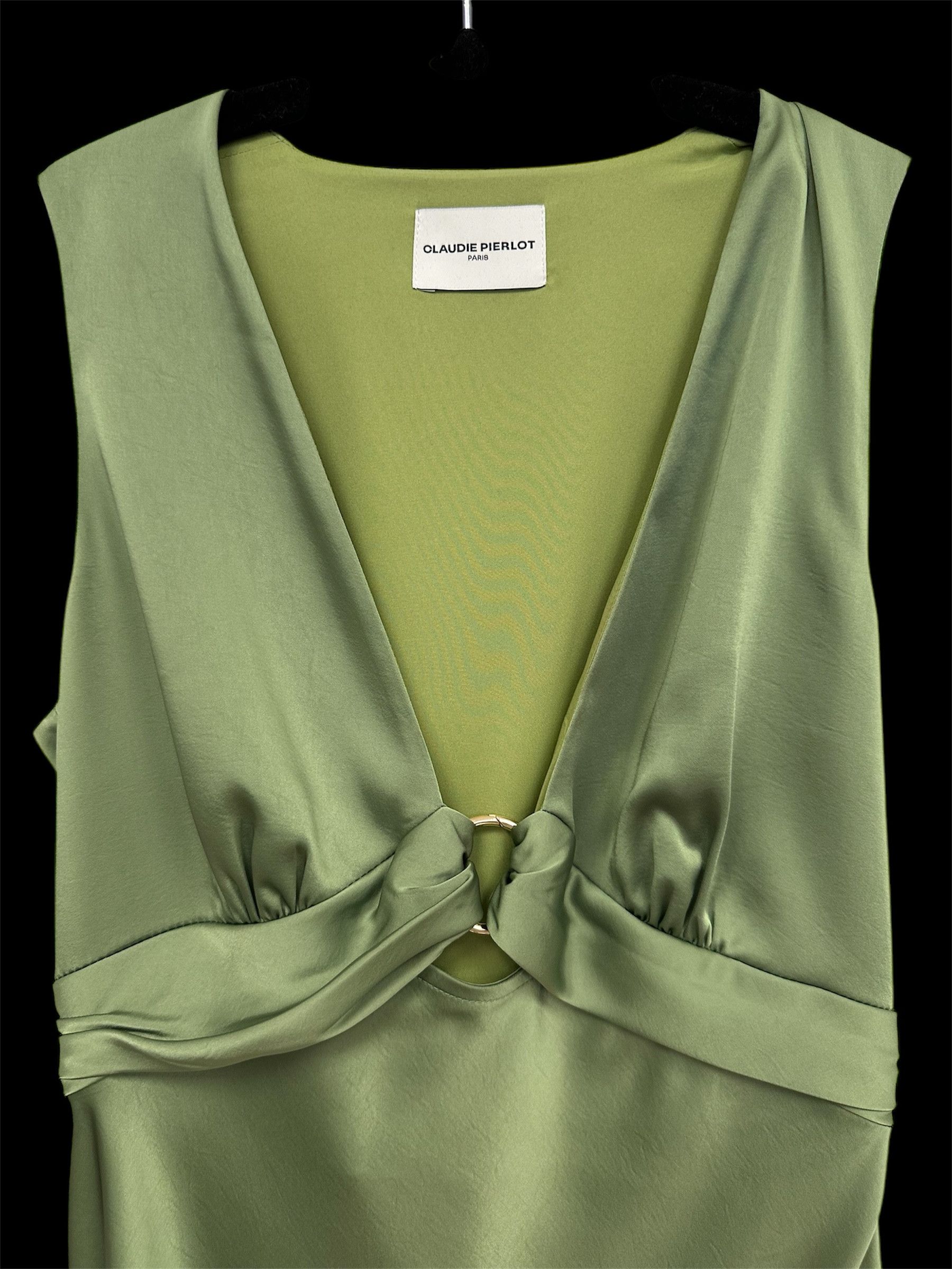 Other Claudie Pierlot green dress Size XS / US 0-2 / IT 36-38 - 6 Thumbnail