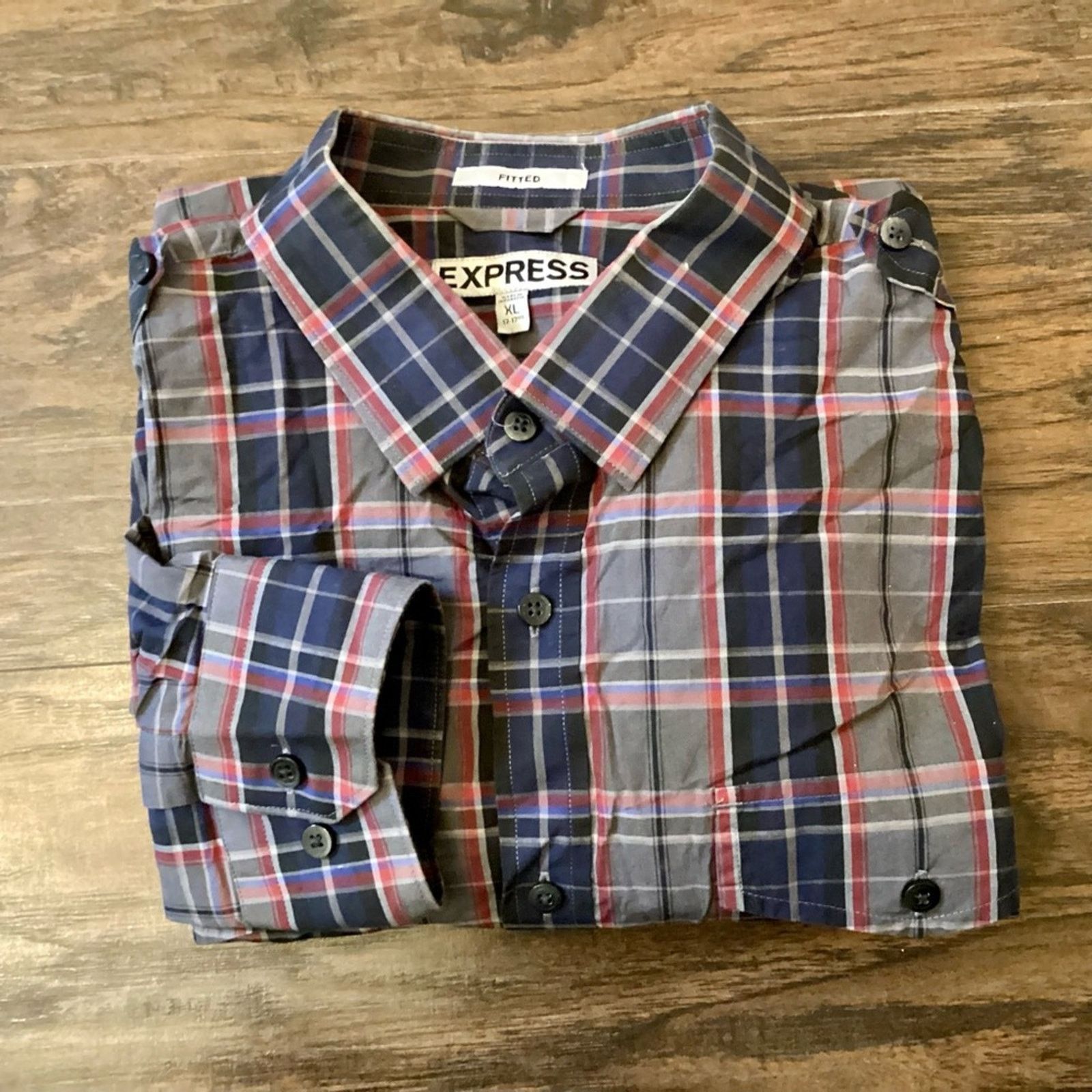 Express NWOT Express Modern Fit Button Down Size US XL / EU 56 / 4 - 1 Thumbnail