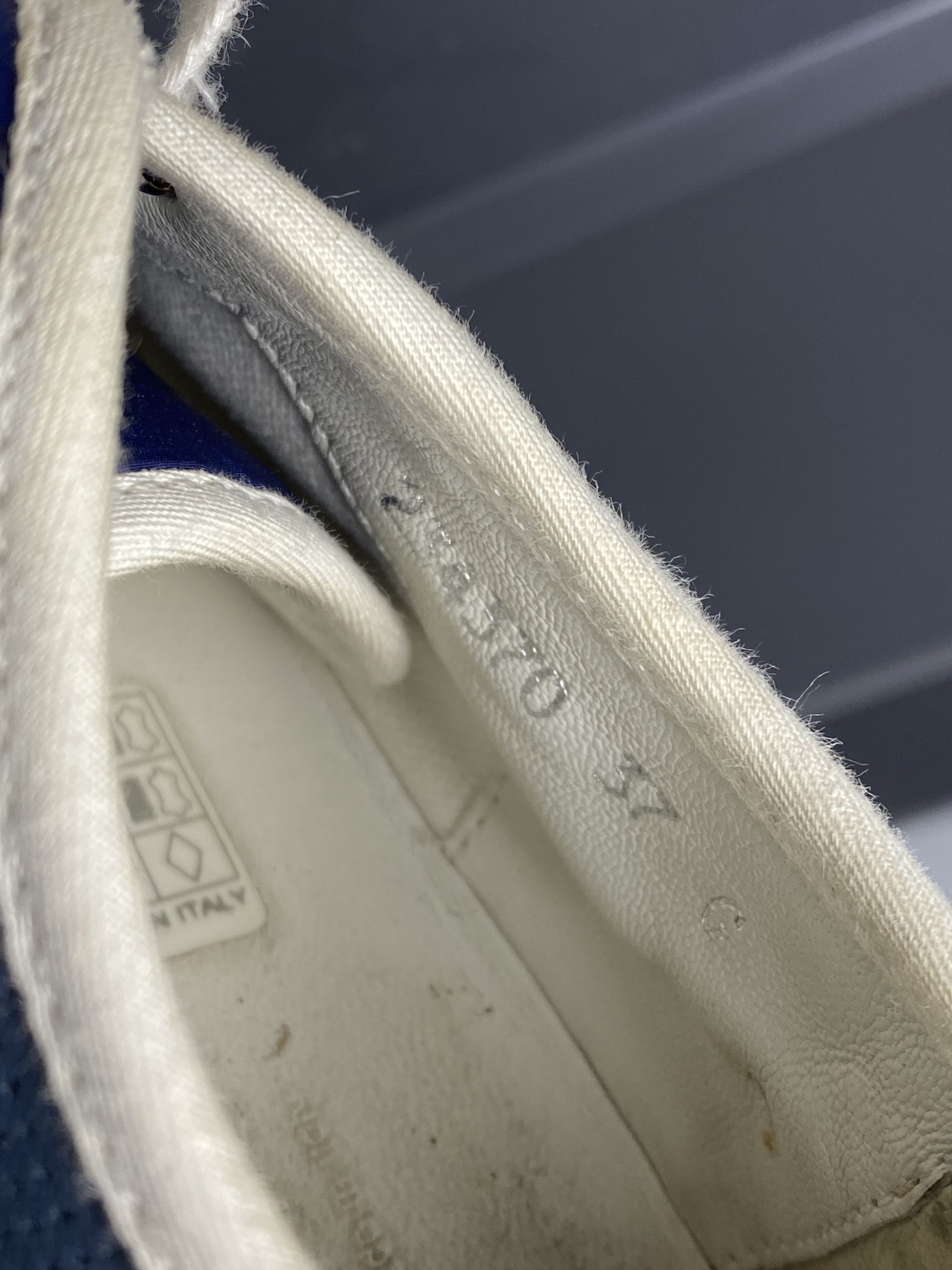 Designer × Gucci × Vintage Gucci Interlocking G’s Vintage Low Tops Nylon Blue Size US 7 / IT 37 - 6 Thumbnail