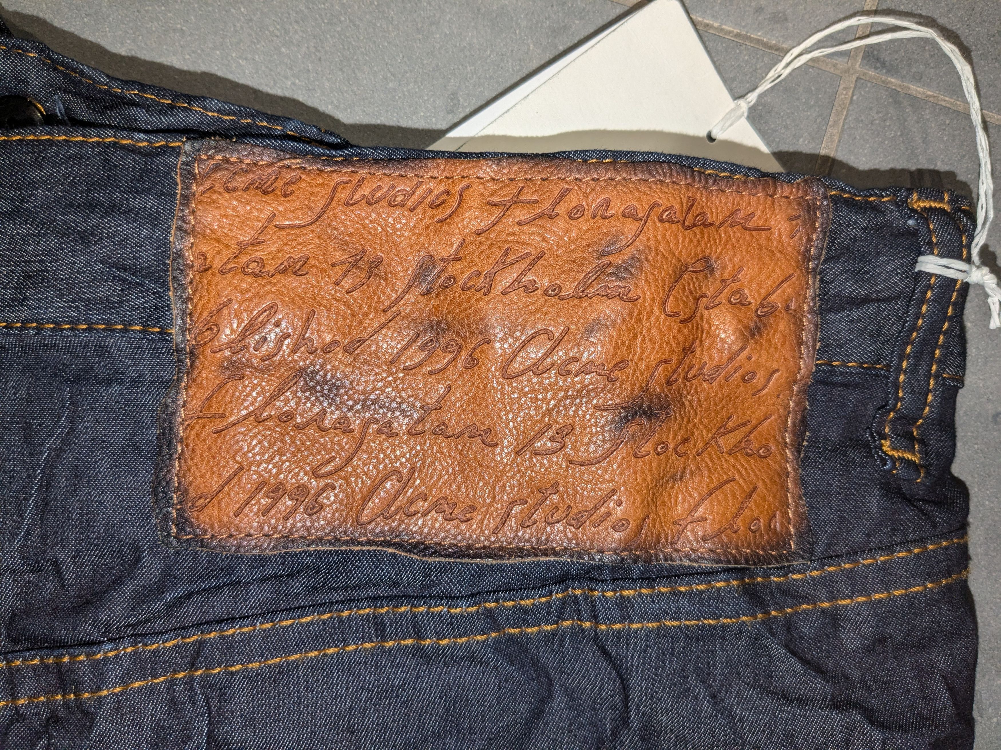 Acne Studios Relaxed crinkled denim jeans Size US 31 - 6 Thumbnail