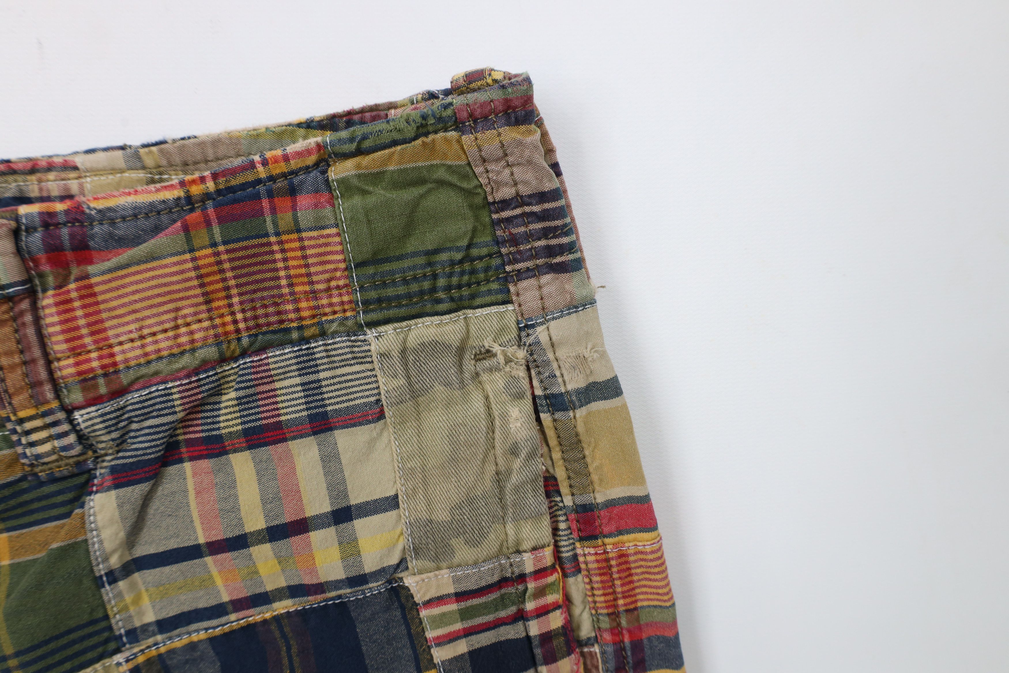 American Eagle Outfitters × Vintage Vintage American Eagle Patchwork Shorts Longer Length Size US 32 / EU 48 - 8 Thumbnail