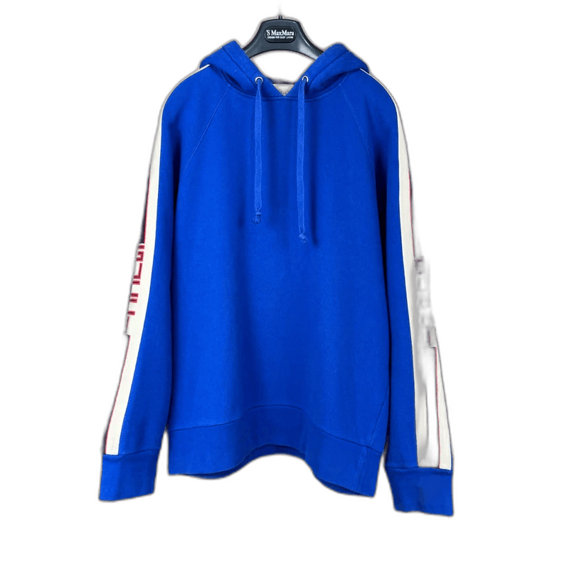 Gucci Gucci Blue Hooded Sweatshirt with Logo Size US M / EU 48-50 / 2 - 1 Thumbnail