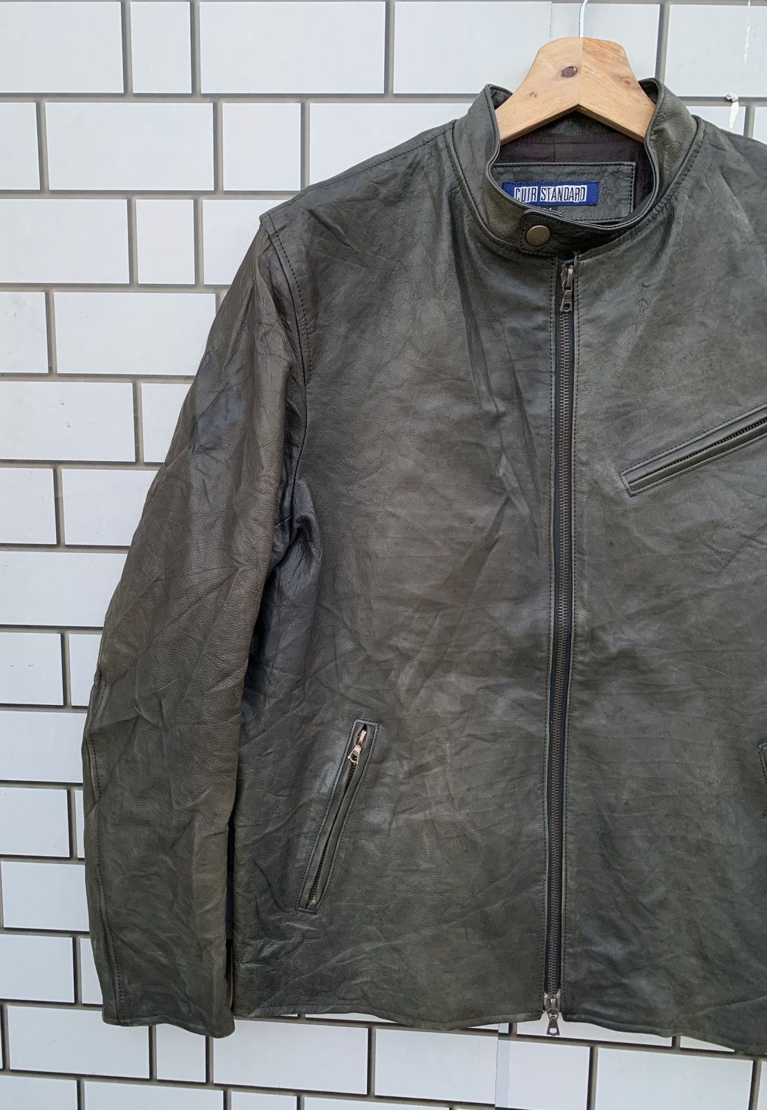 14th Addiction Vintage Japanese Brand Cuir Standard Leather Jacket Size US L / EU 52-54 / 3 - 8 Thumbnail