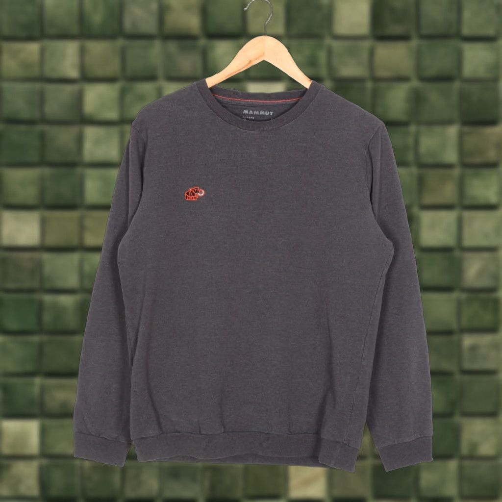 Mammut MAMMUT Pullover Crew Sweatshirt Men Size L Grey Logo All Seasons Breathing Walk/Designer Modern Shirt Regular Fit Size US L / EU 52-54 / 3 - 1 Thumbnail