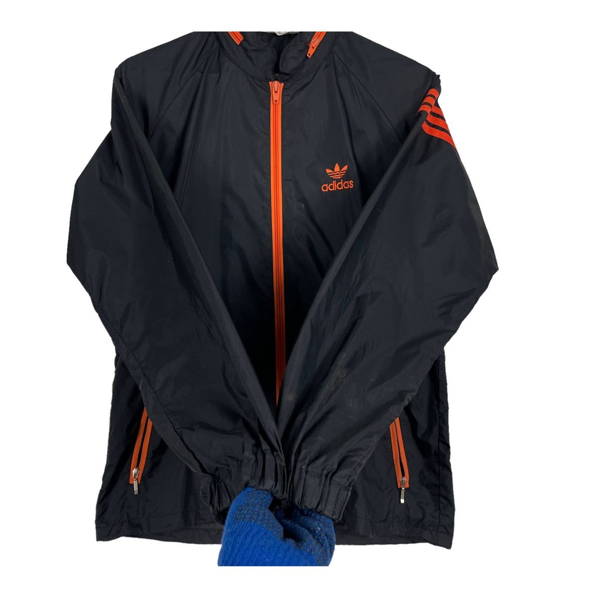 Adidas × Edition Japan × Vintage 💥70s ADIDAS WINDBREAKER NYLON ZIPPER JACKET Size US M / EU 48-50 / 2 - 9 Thumbnail