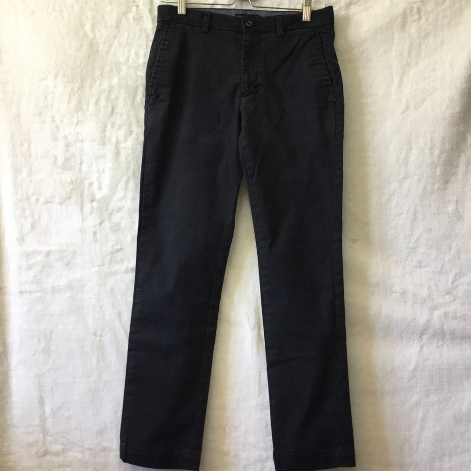 Banana Republic Banana Republic Black Men's Flat Front Aiden Strength Chinos Size US 28 / EU 44 - 1 Thumbnail