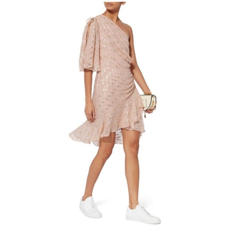A.L.C. A.L.C. Misha Dress Intermix Exclusive pink gold silk size 4 Size S / US 4 / IT 40 - 3 Thumbnail