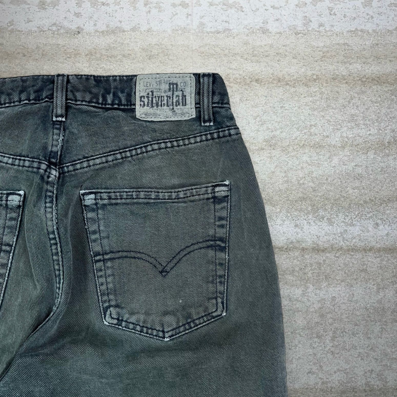 Levi's Vintage 90s Levis Silver Tab Jeans 36x30 Loose Green Wash Size US 36 / EU 52 - 3 Thumbnail