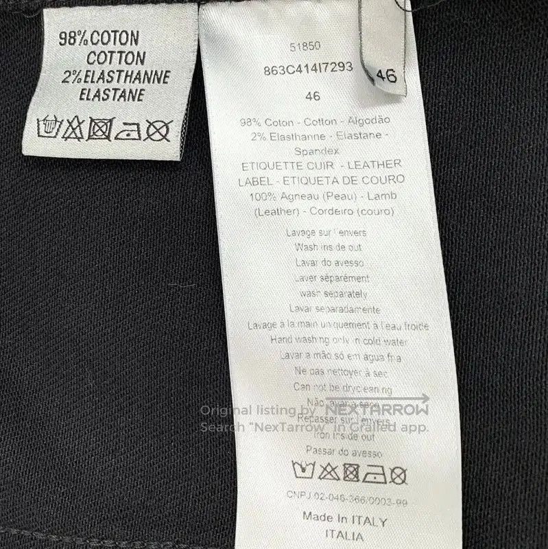 Dior Dior Black Cotton Men's Jacket Size S . Size US S / EU 44-46 / 1 - 8 Thumbnail
