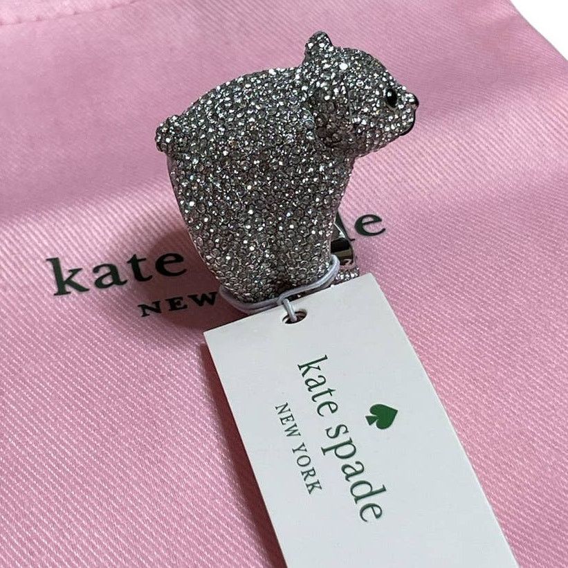 Kate Spade Kate Spade arctic friends polar bear pave ring size 6 Size ONE SIZE - 4 Thumbnail