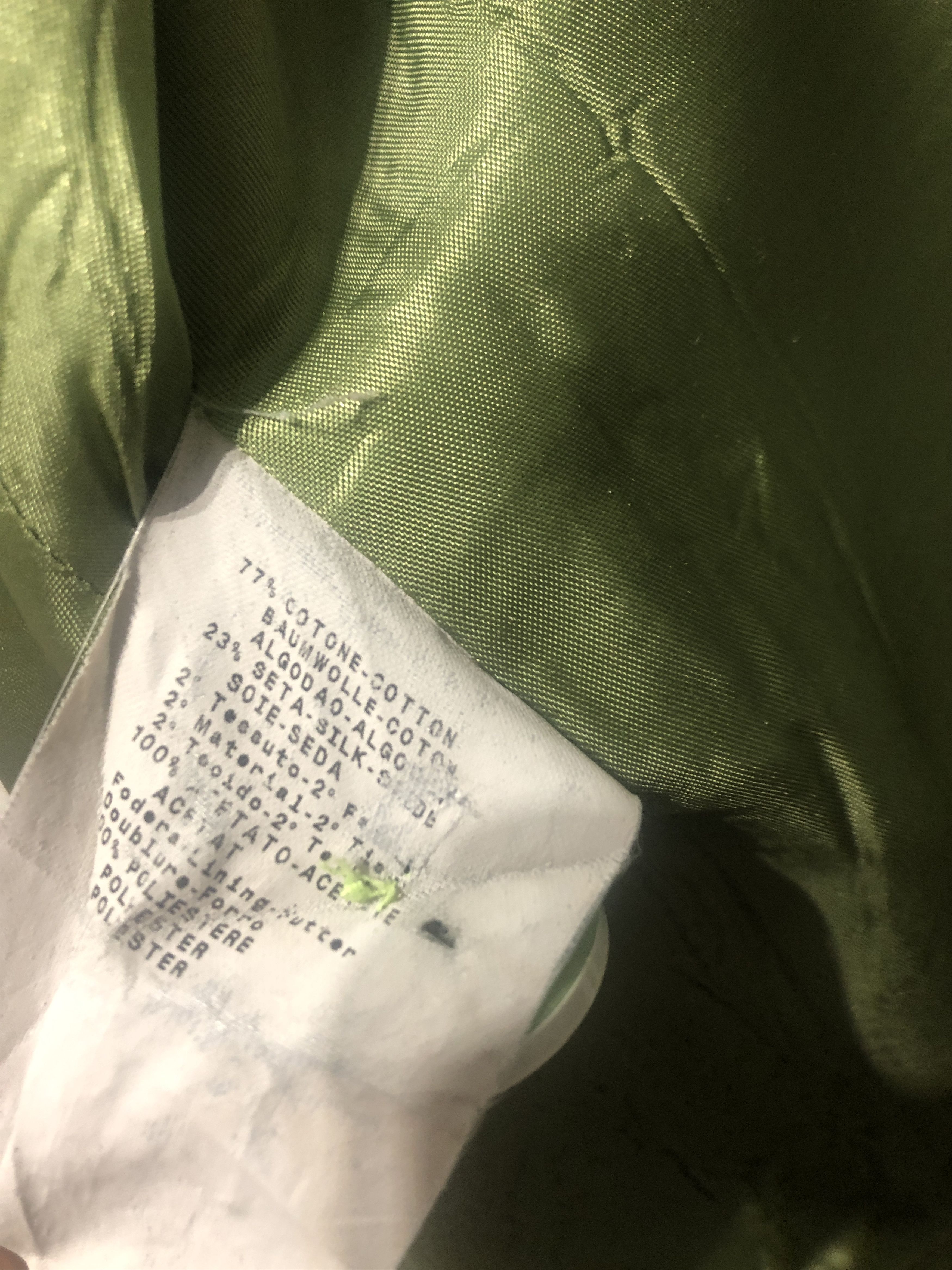 Giorgio Armani Green Silk Textured Fabric Blazer Size M / US 6-8 / IT 42-44 - 10 Thumbnail