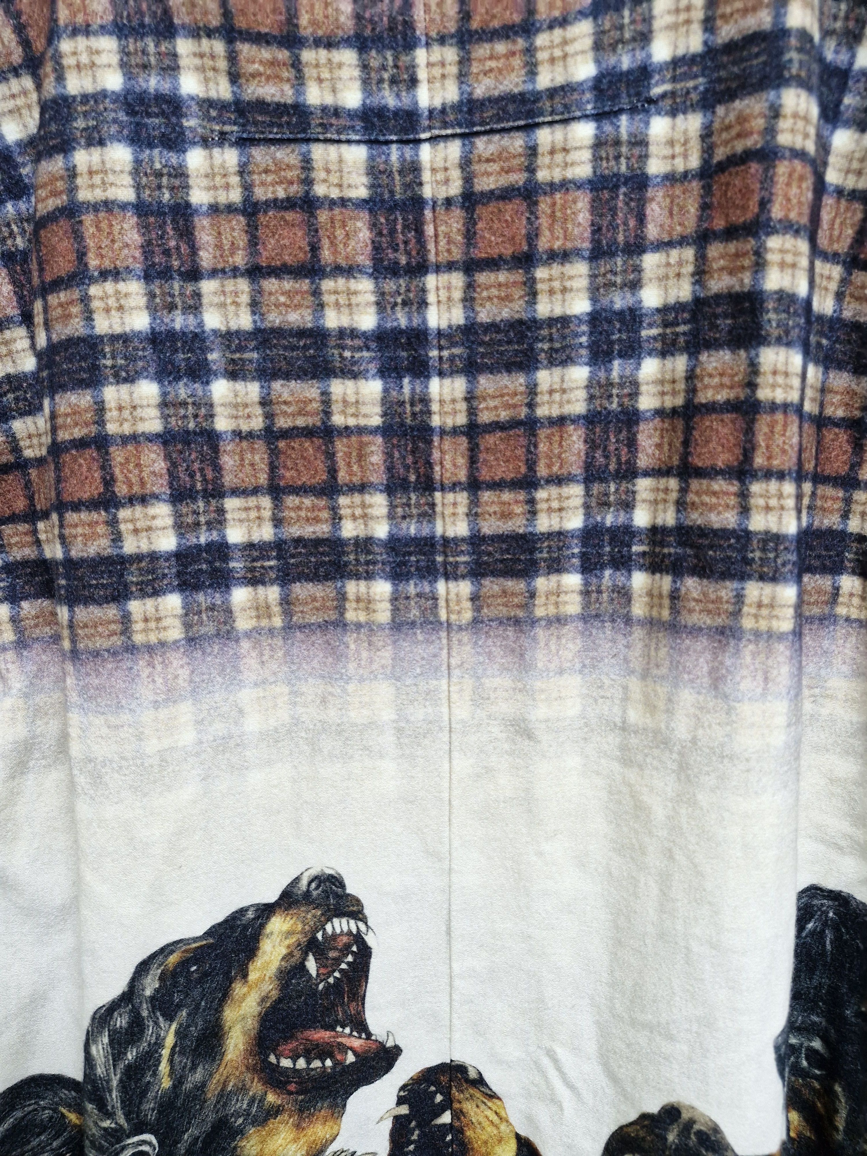 Givenchy GIVENCHY FW11 Tartan Rottweiler Sidezip Sweatshirt Size US S / EU 44-46 / 1 - 8 Thumbnail