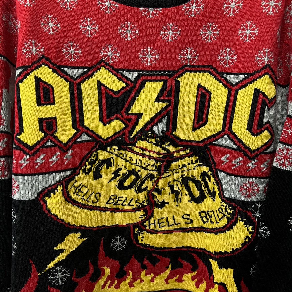 AC/DC AC/DC Hells Bells Christmas Sweater Official Y2K Size US XL / EU 56 / 4 - 9 Thumbnail
