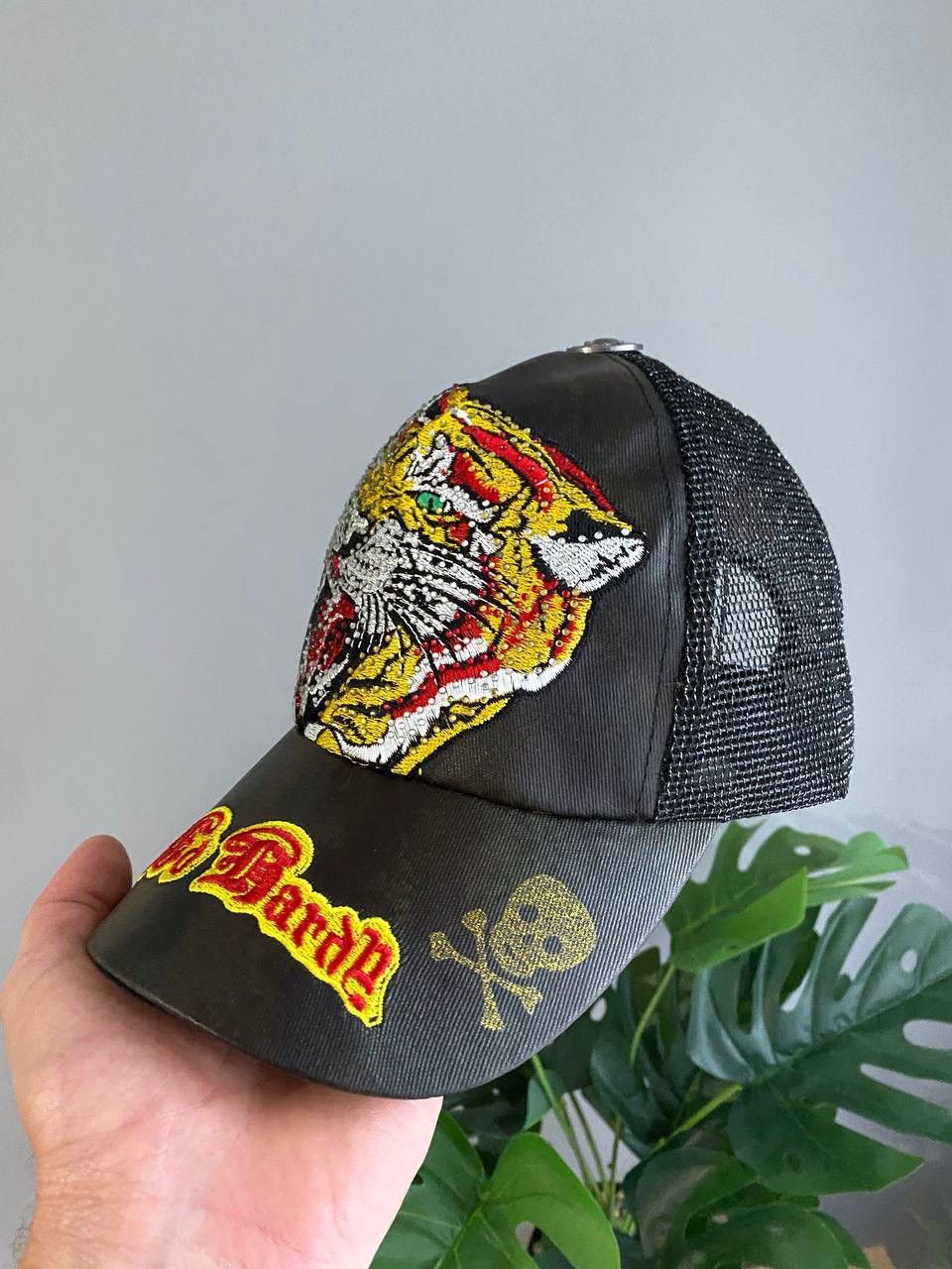Ed Hardy Ed Hardy by Christian Audigier Tiger Logo Trucker Cap, OS Size ONE SIZE - 8 Thumbnail