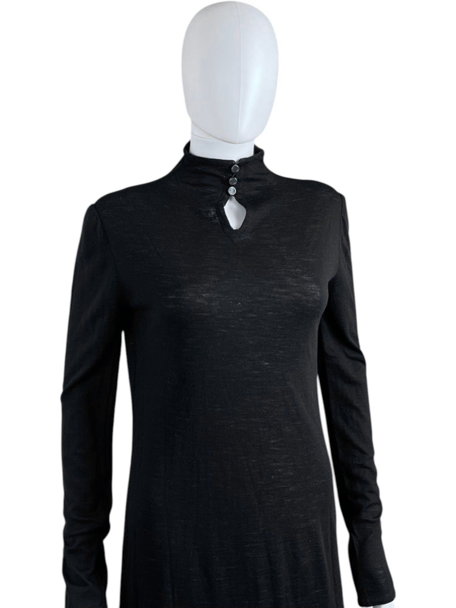 Chanel 1980's Black Turtlenecked Longsleeves Dress Size M / US 6-8 / IT 42-44 - 4 Thumbnail
