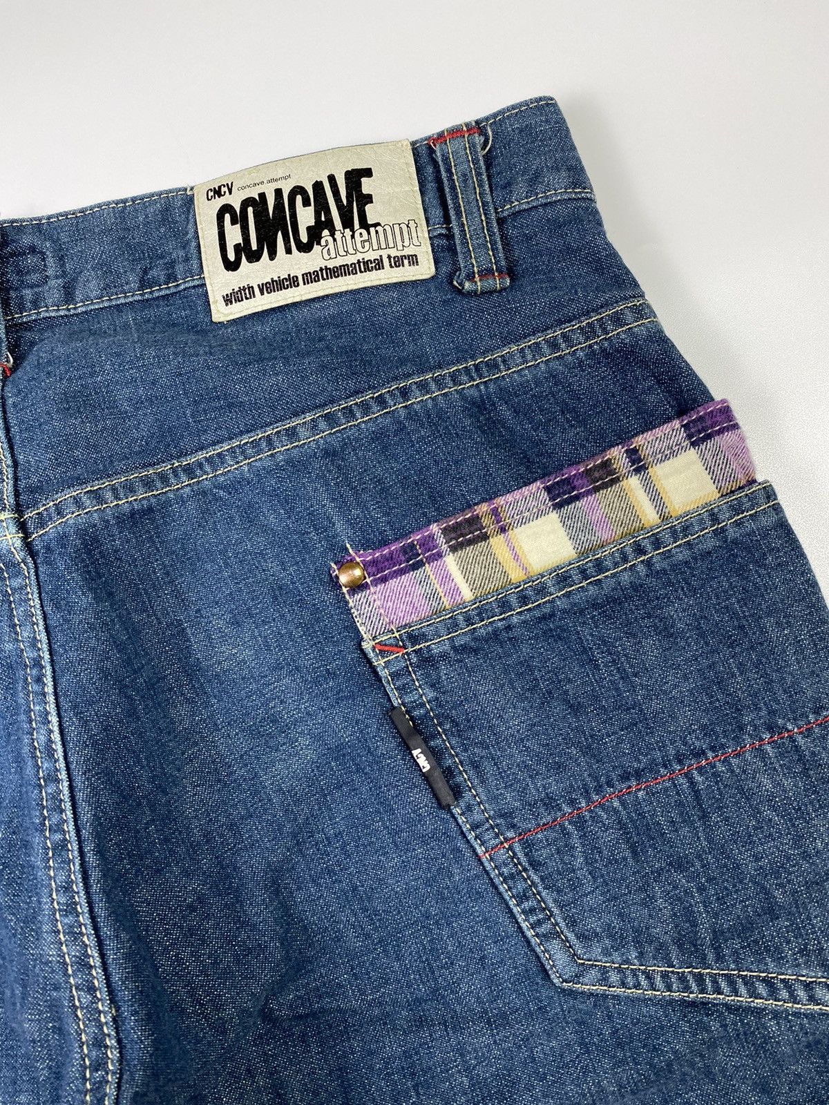 Beauty Beast × Hysteric Glamour × Japanese Brand Japanese cncv attempt double layers jeans pant Size US 33 - 9 Thumbnail
