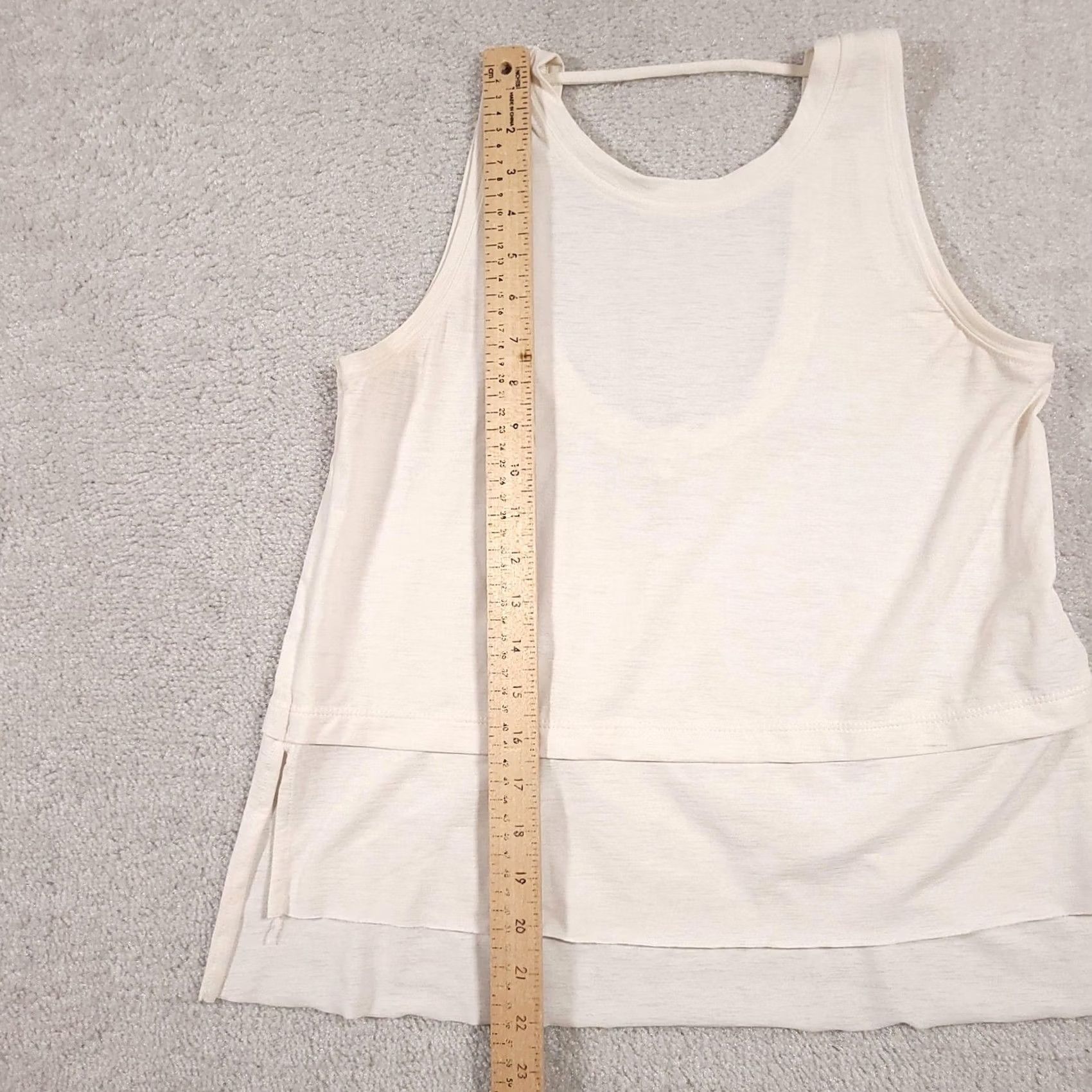 Vintage Calia Tank Top Womens XS Ivory Layered Racerback Lightweight Activewear Yoga Tank Top Women's XS Ivory Layered Racerback Athletic Tank Top Calia Size XS / US 0-2 / IT 36-38 - 5 Thumbnail
