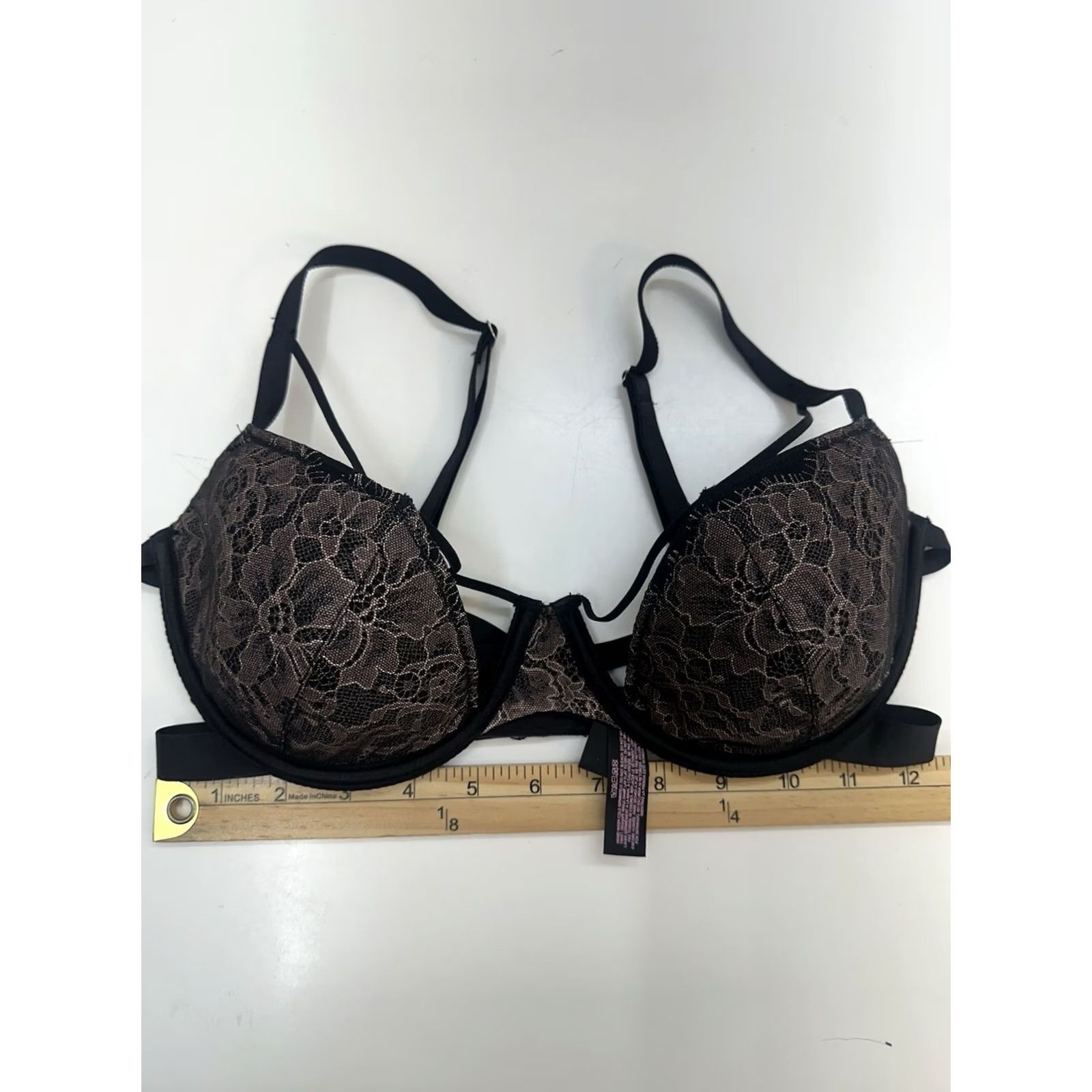 Victoria's Secret Victoria's Secret Bra 34DD Lined Demi Black Underwired T-Shirt Cup DD Womens lingerie Size ONE SIZE - 7 Thumbnail