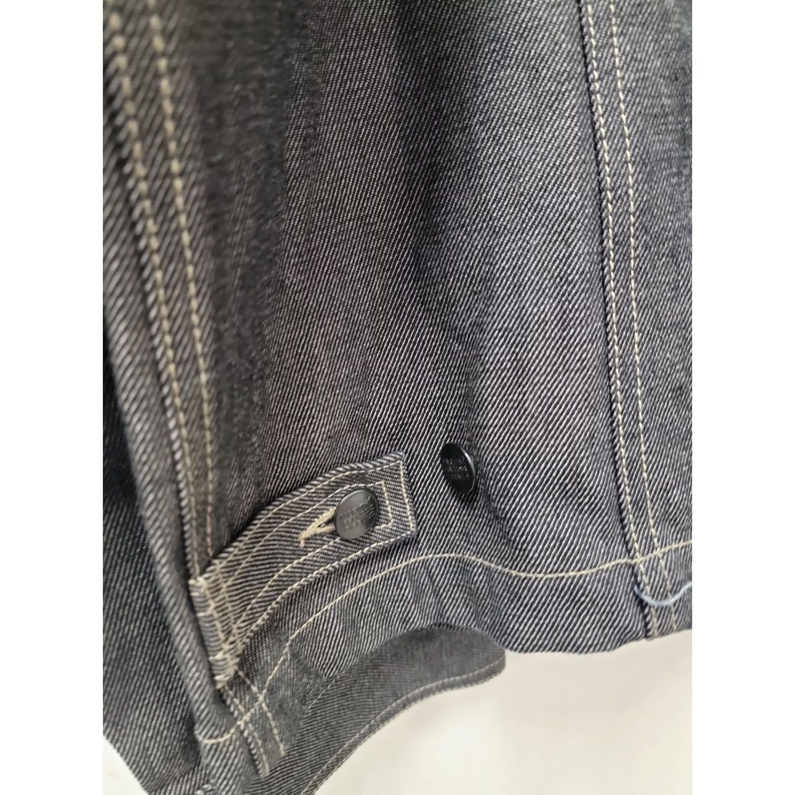 Vintage VINTAGE Marithe + Francois Girbaud Jacket Mens 2XL Gray Trucker Denim Jacket Baggy Collared Pockets Button NWT Space Size US XXL / EU 58 / 5 - 7 Thumbnail