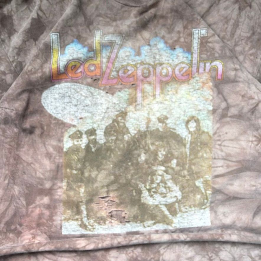 Japanese Brand liquid blue grail vintage single stitch Led Zeppelin Tie Dye Size US L / EU 52-54 / 3 - 2 Thumbnail