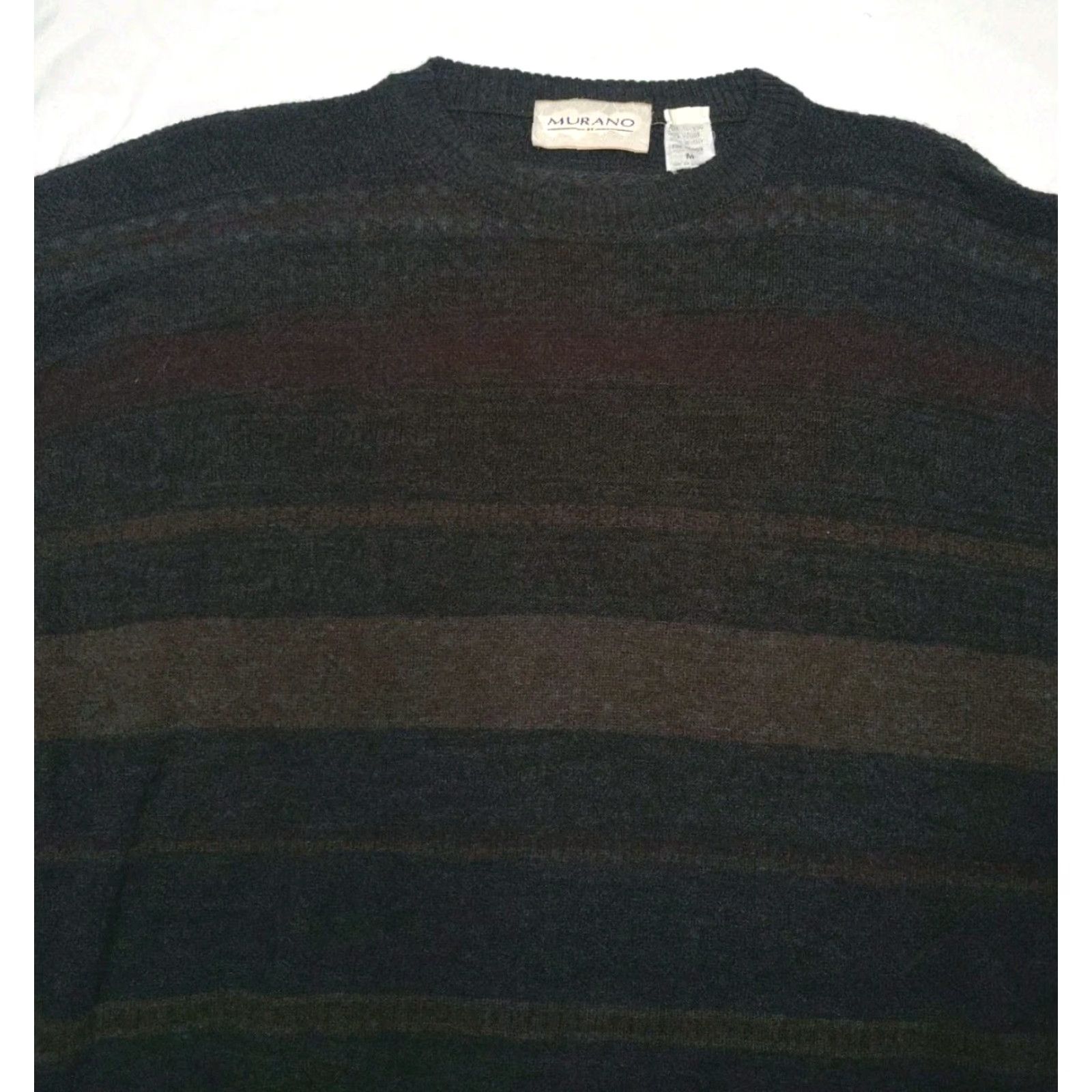 Murano Murano Men Sweater 90s VTG Wool Blend Henley Knit Plaid Multicolor M Size US M / EU 48-50 / 2 - 5 Thumbnail