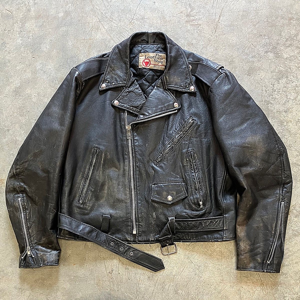 Vintage Vintage 70's Leather Motorcycle jacket Size US M / EU 48-50 / 2 - 1 Thumbnail