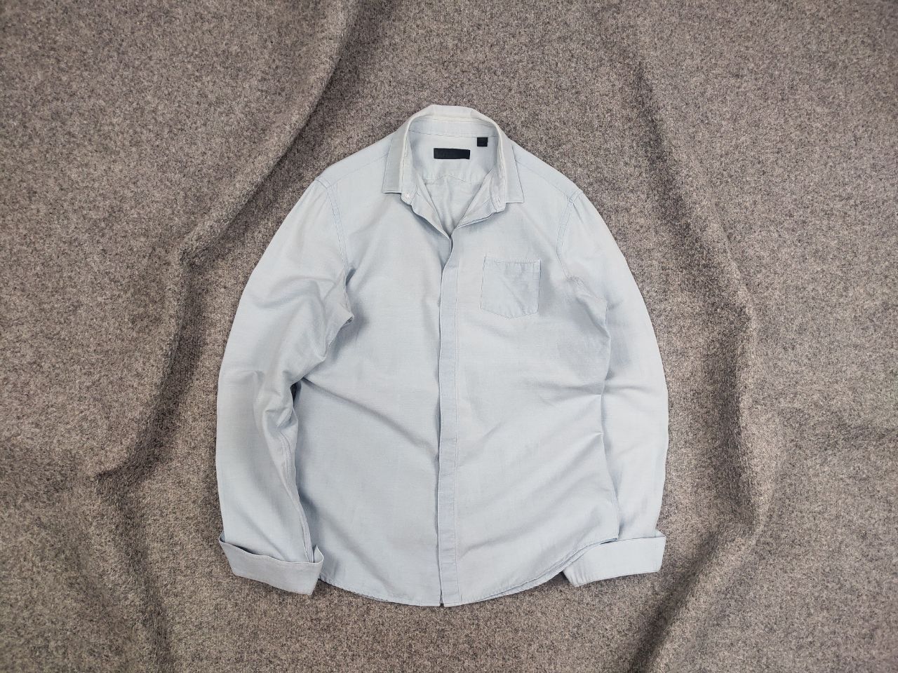 Burberry Burberry Prorsum Collection Casual Blue Cotton Bottom Shirt Size US S / EU 44-46 / 1 - 1 Thumbnail