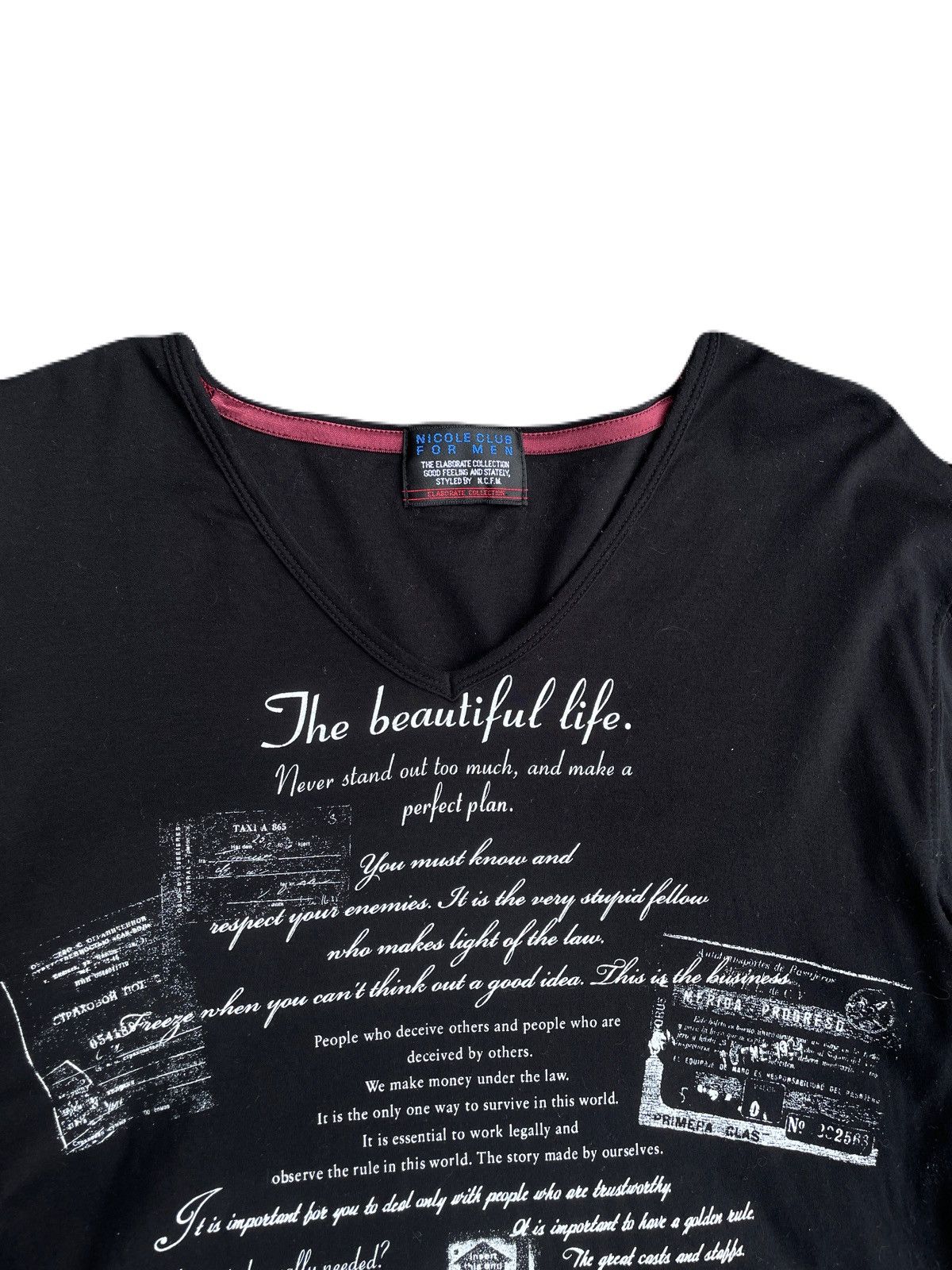 If Six Was Nine 2000s Japanese archive Vkei Poem V-neck Long Sleeve Tee Size US S / EU 44-46 / 1 - 5 Thumbnail