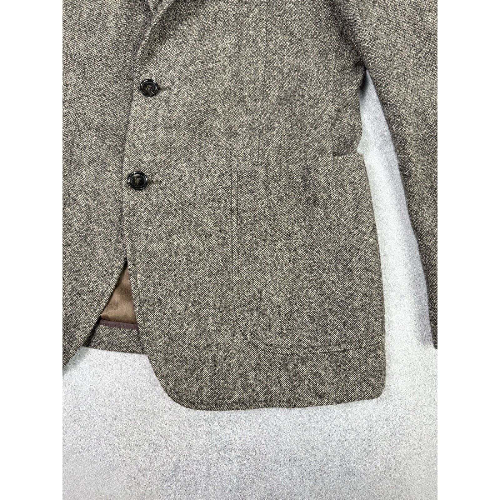 Donna Karan DNKY Donna Karan Men Wool Blazer Brown Size 40”/110cm Jacket Size 40R - 9 Thumbnail