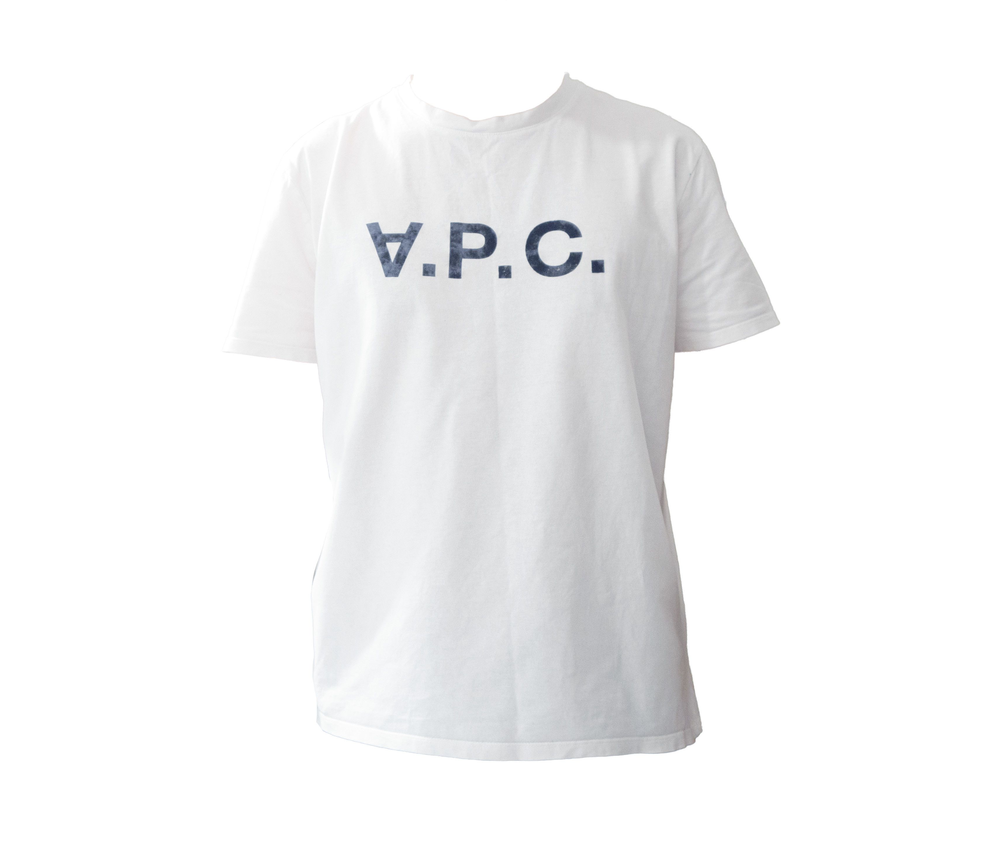 A.P.C. Hiver 87 VPC Flocked Big Logo T-Shirt Size US L / EU 52-54 / 3 - 2 Thumbnail