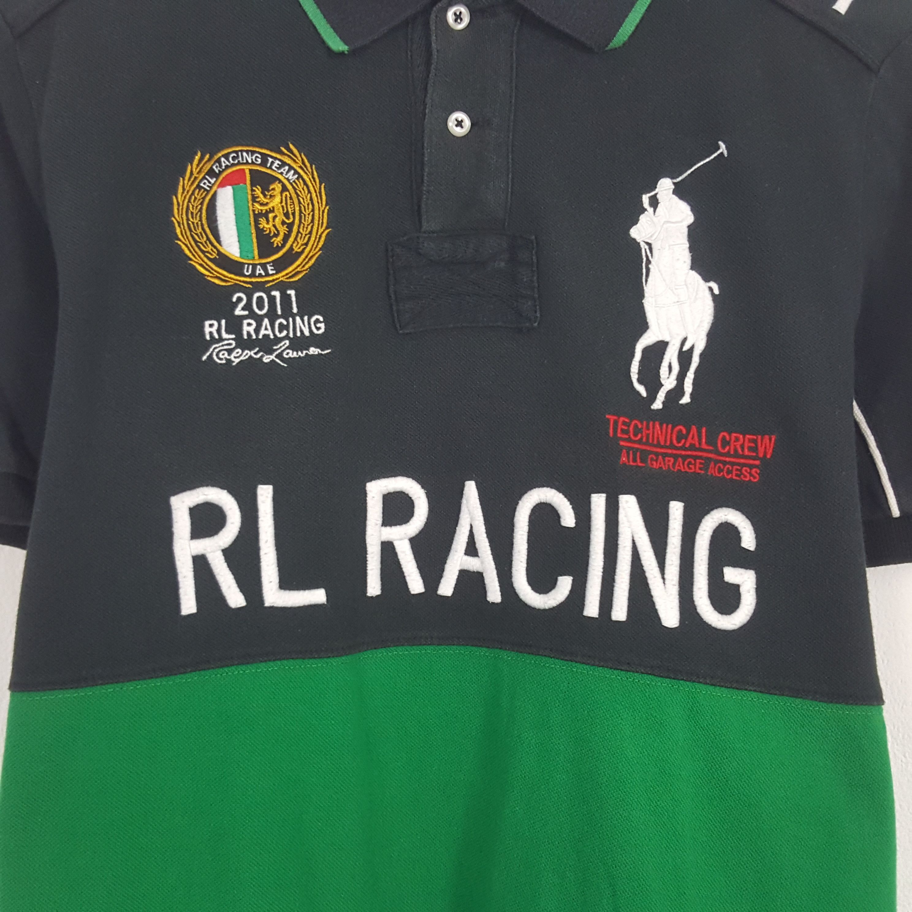 Polo Ralph Lauren × Vintage Vintage Polo Ralph Lauren RL Racing UAE 9 Polos Shirt Size US M / EU 48-50 / 2 - 2 Thumbnail