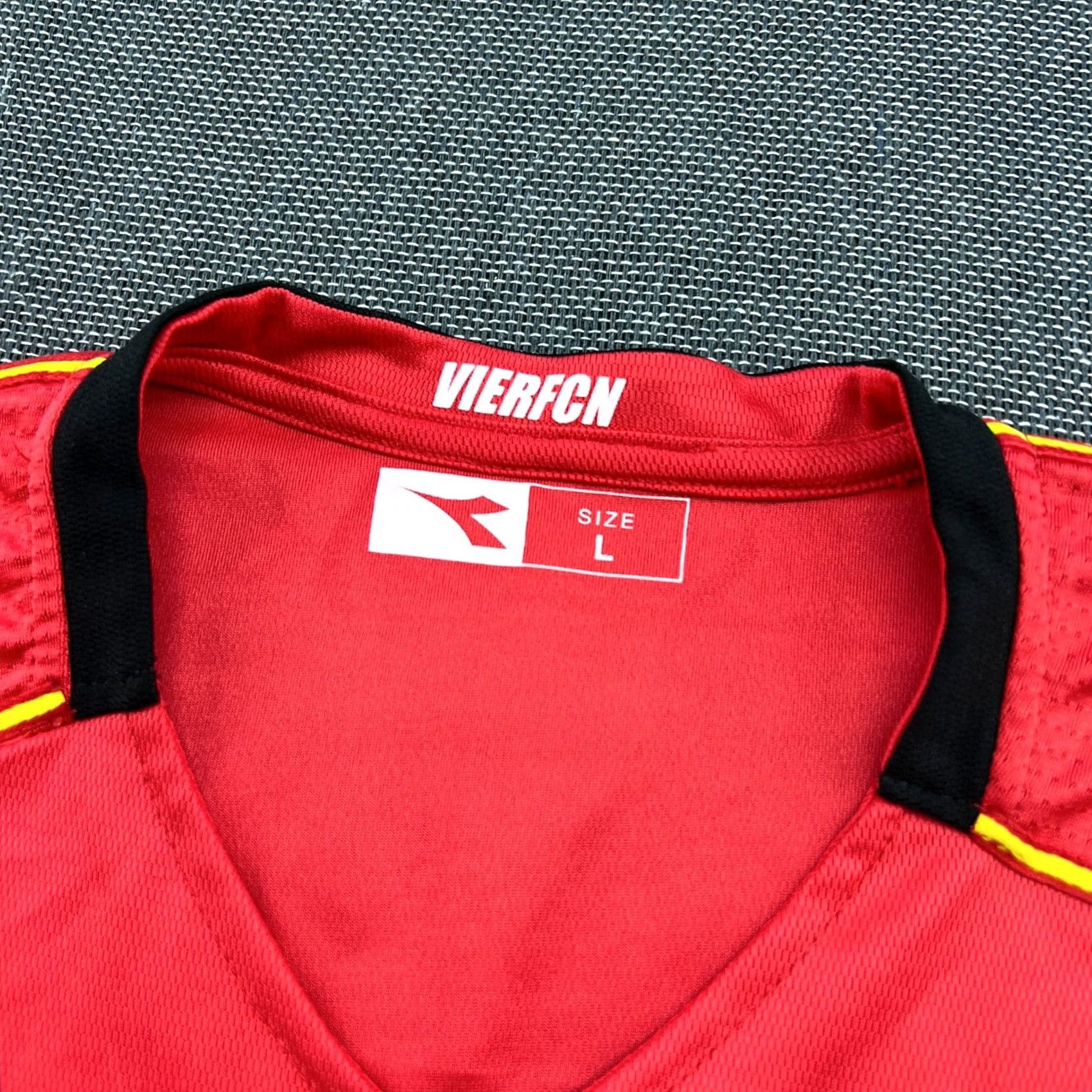 Diadora Diadora FC Nordsjaelland 2017-2018 Home Jersey Mens Large Adult Red T-Shirt Football Jersey Moisture Wicking Quick Dry Athletic Sport Jersey Mens Size US L / EU 52-54 / 3 - 3 Thumbnail