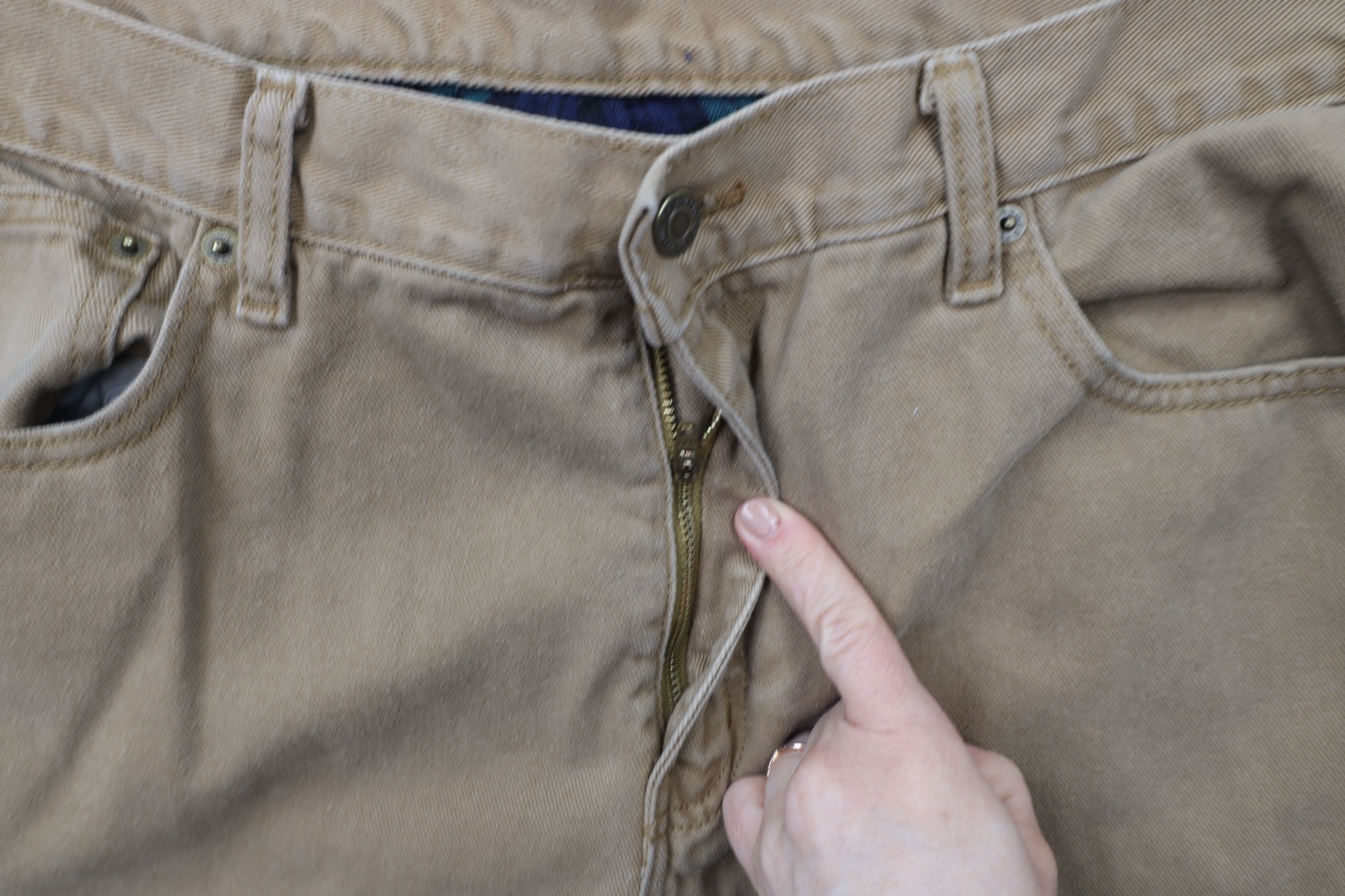 Vintage Vintage Y2K Streetwear Lined Wide Leg Denim Jeans Beige Size US 38 / EU 54 - 8 Thumbnail