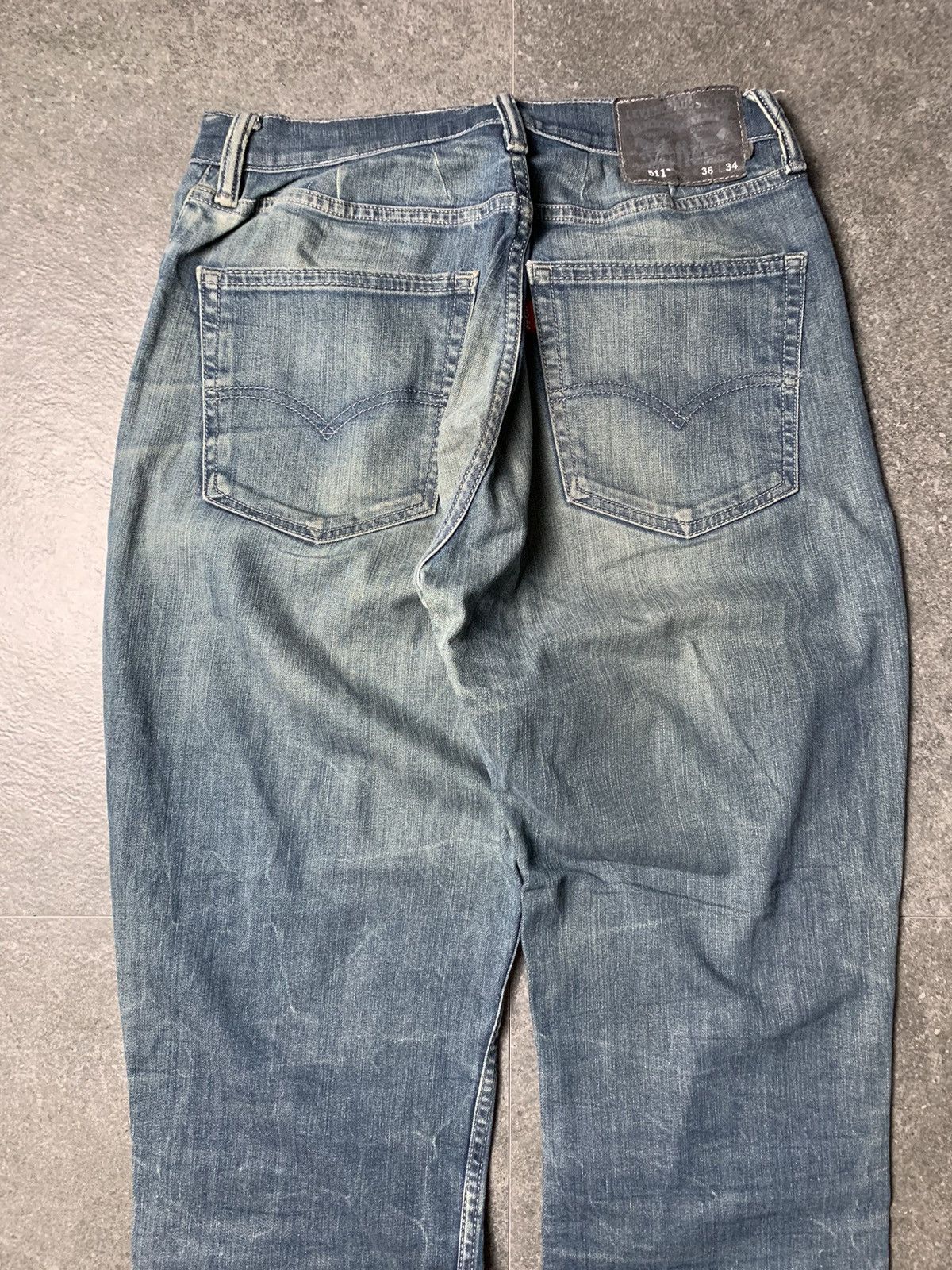 Levi's 2000s Levis Mud Wash Distressed Jeans Size US 28 / EU 44 - 13 Thumbnail