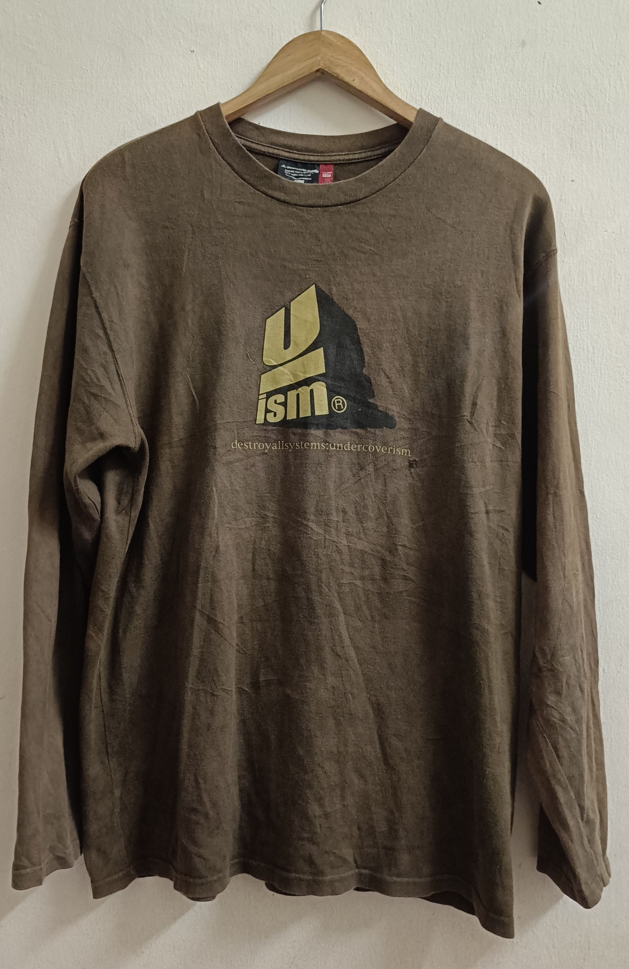 Jun Takahashi × Undercover × Vintage 🔥🔥 Rare Vintage Undercover Destroy All System L/s Tee Size US L / EU 52-54 / 3 - 1 Thumbnail