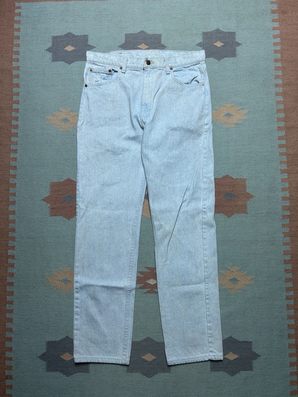 Vintage Vtg 80s Levi’s 505 jeans light wash straight made USA 34x32 Size US 34 / EU 50 - 6 Thumbnail