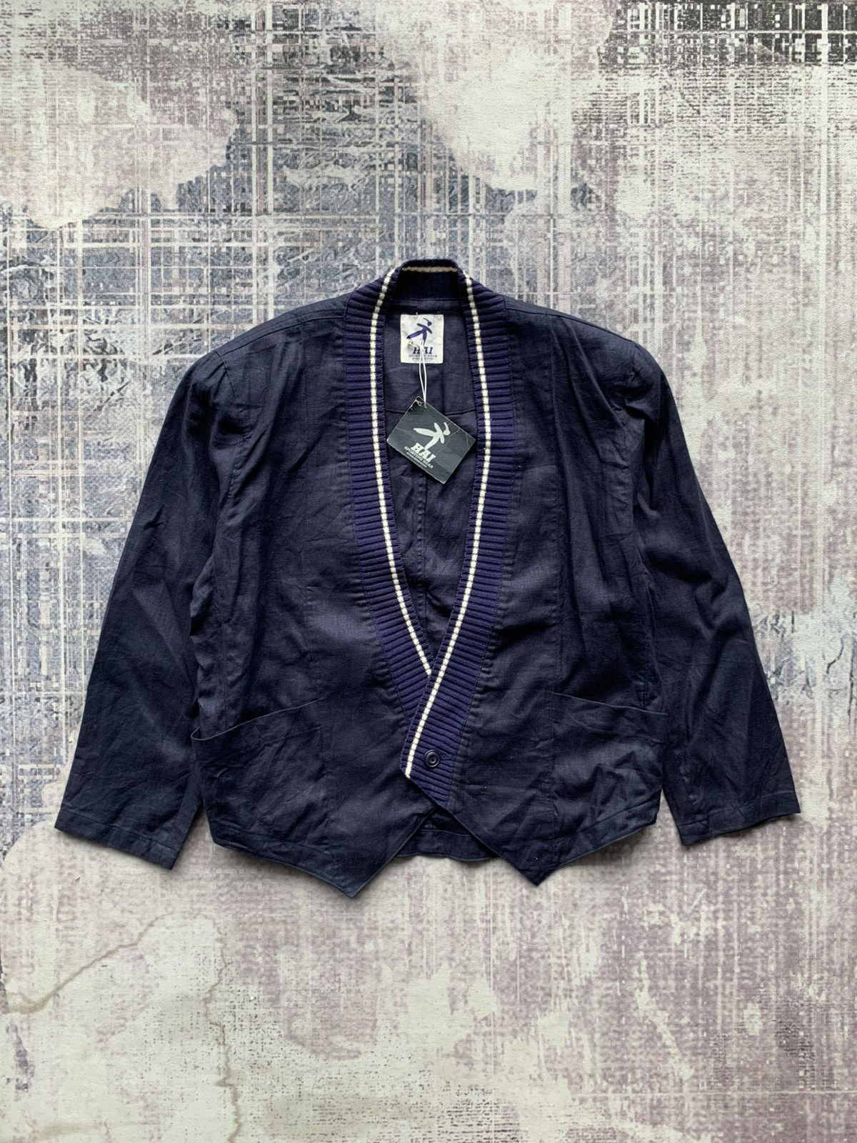 Issey Miyake Hai Sporting Gear By Issey Japanese Style Cardigan Size US M / EU 48-50 / 2 - 1 Thumbnail