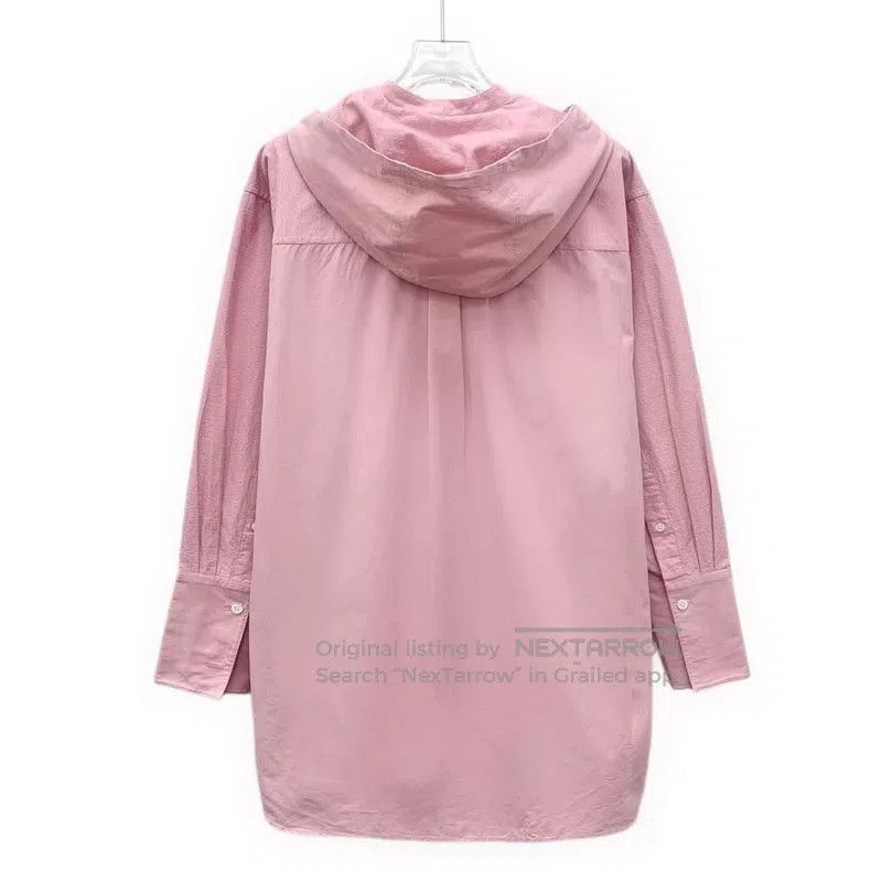 Loewe Loewe 2022 Pink Logo Subtle Pattern Full Print Cotton Hood Size XXS / US 00 / IT 34 - 2 Thumbnail