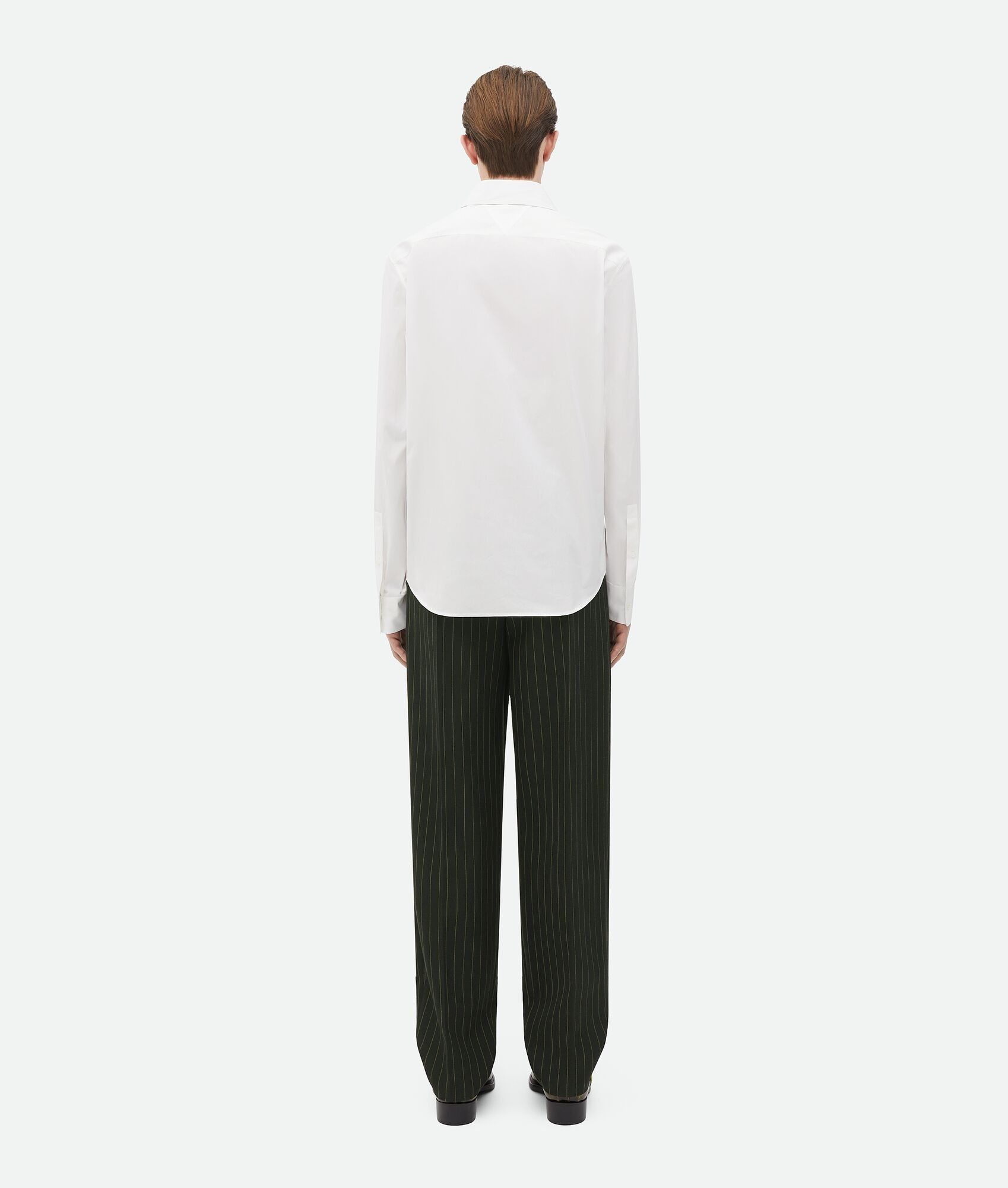 Bottega Veneta o1n1vont1224 Cotton Poplin Shirt in White Size US L / EU 52-54 / 3 - 3 Thumbnail