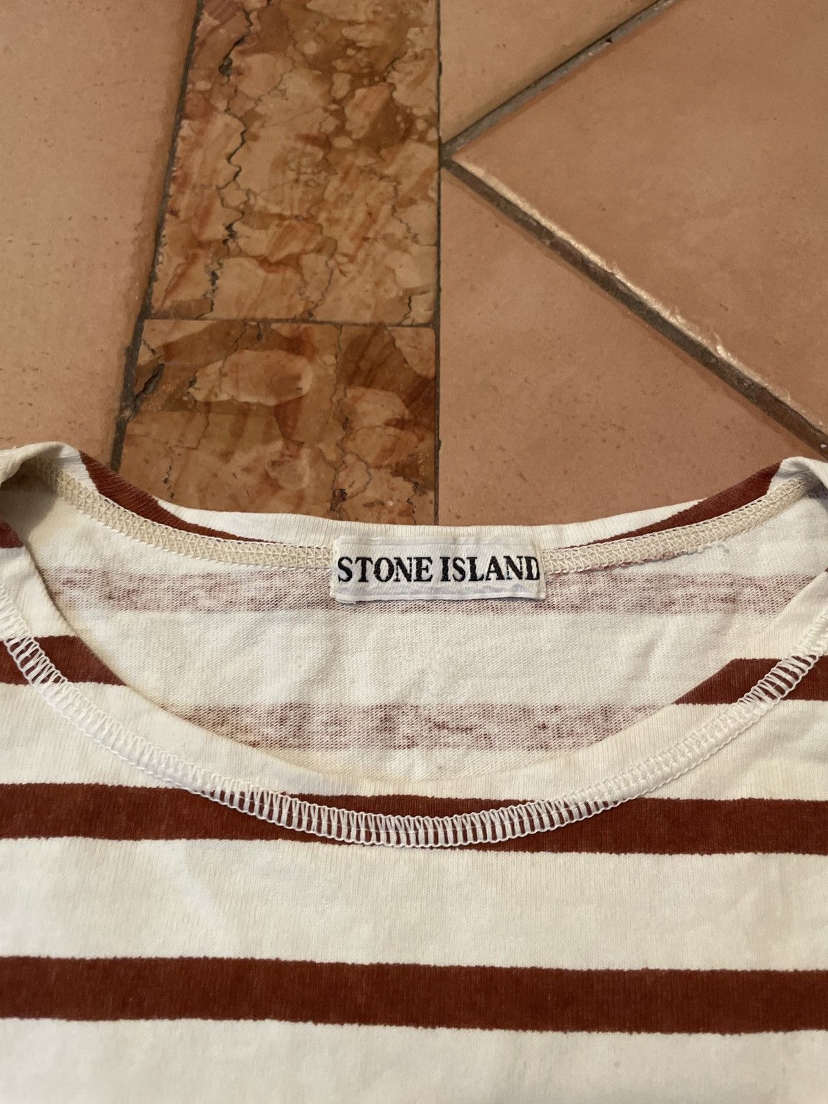 Stone Island Ultra rare Stone Island 80s heavy cotton t shirt XL Size US XL / EU 56 / 4 - 4 Thumbnail