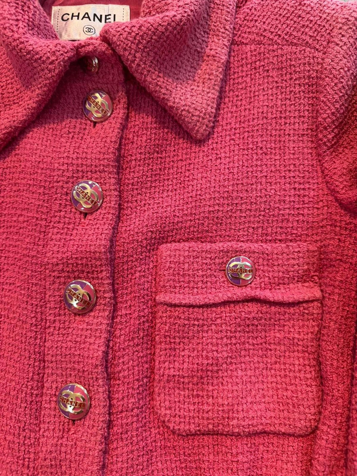 Chanel Chanel Pink Tweed Jumpsuit Size XXS / US 00 / IT 34 - 3 Thumbnail