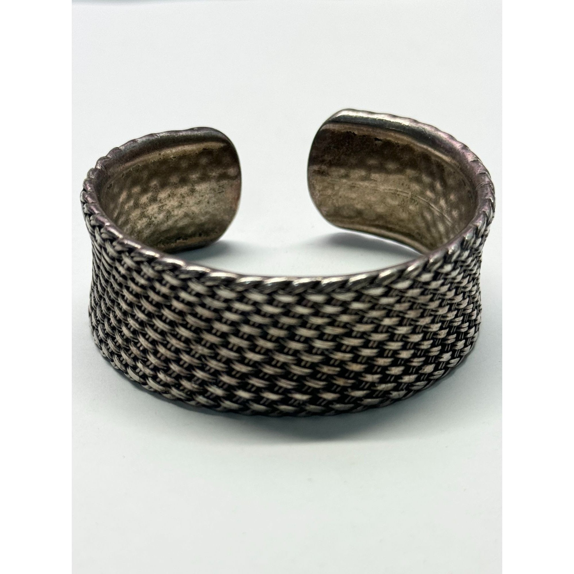 Vintage Premier Designs woven basketweave cuff bracelet